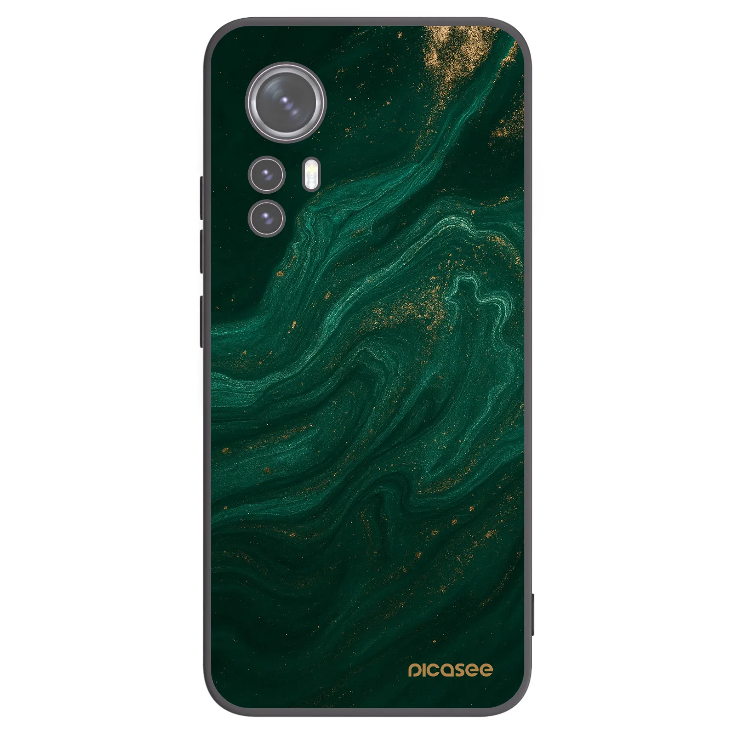Picasee Μαύρη θήκη σιλικόνης για Xiaomi 12 - Green