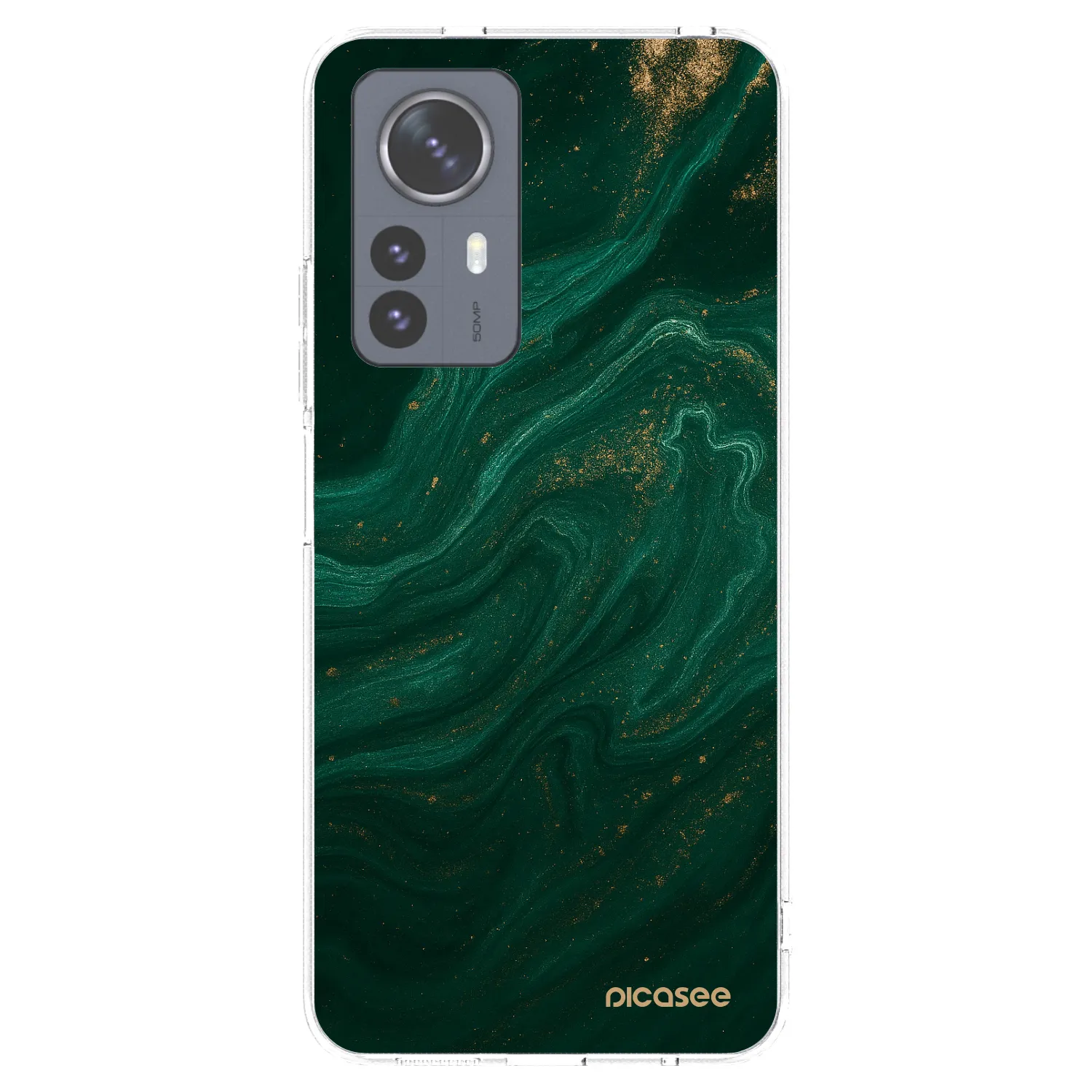 Picasee διαφανής θήκη σιλικόνης Xiaomi 12 Pro - Green