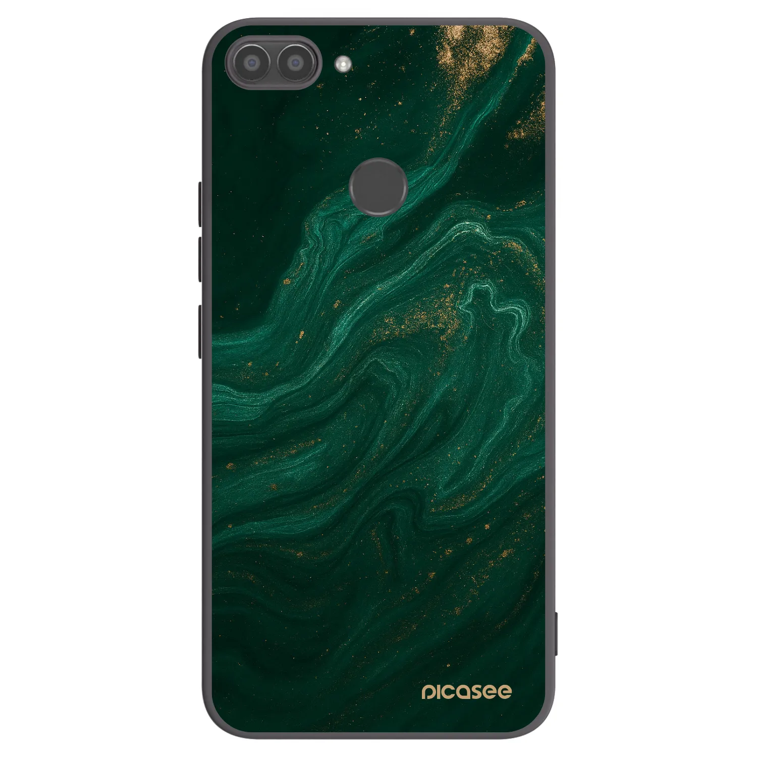 Picasee Μαύρη θήκη σιλικόνης για Huawei P Smart - Green