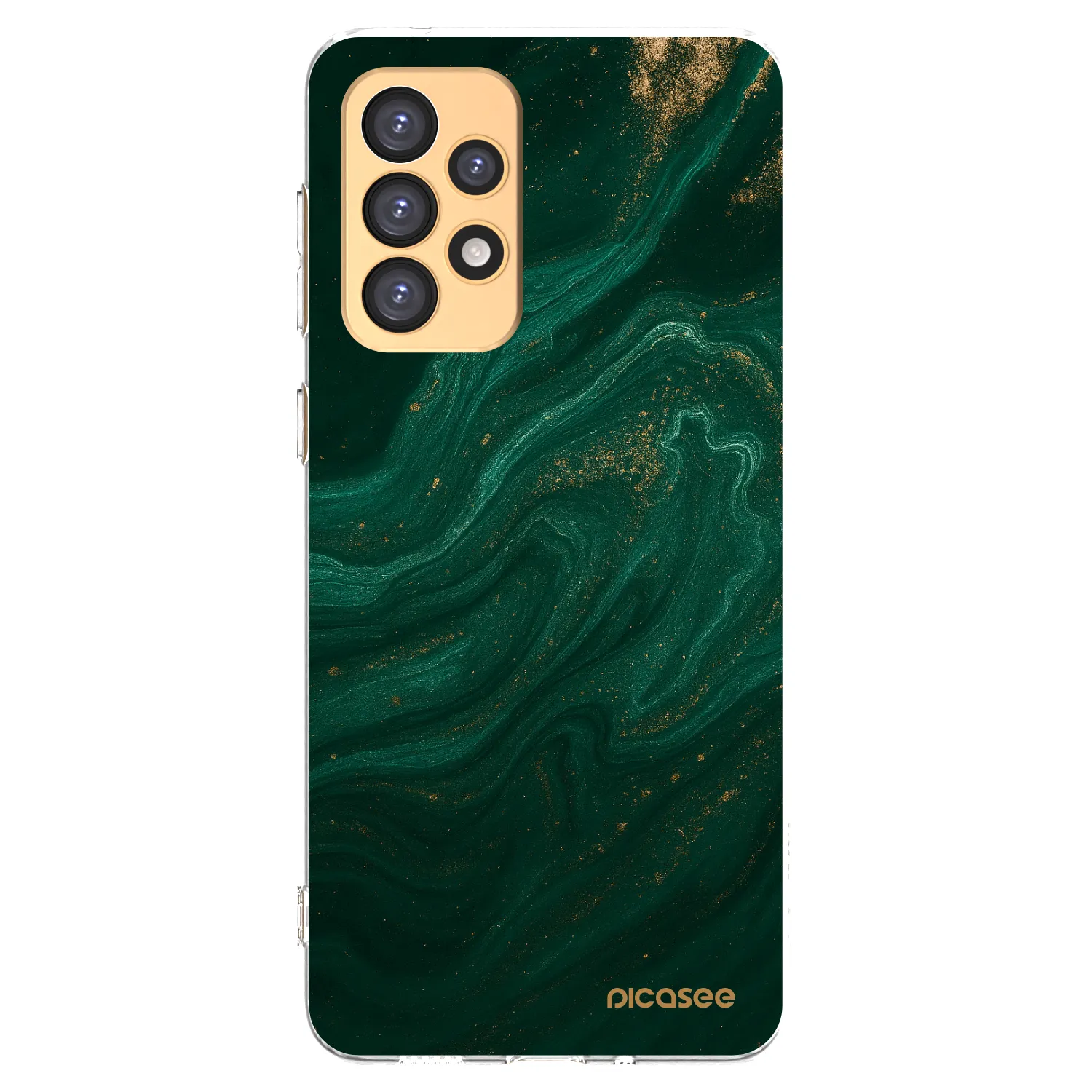 Picasee διαφανής θήκη σιλικόνης Samsung Galaxy A33 5G A336 - Green