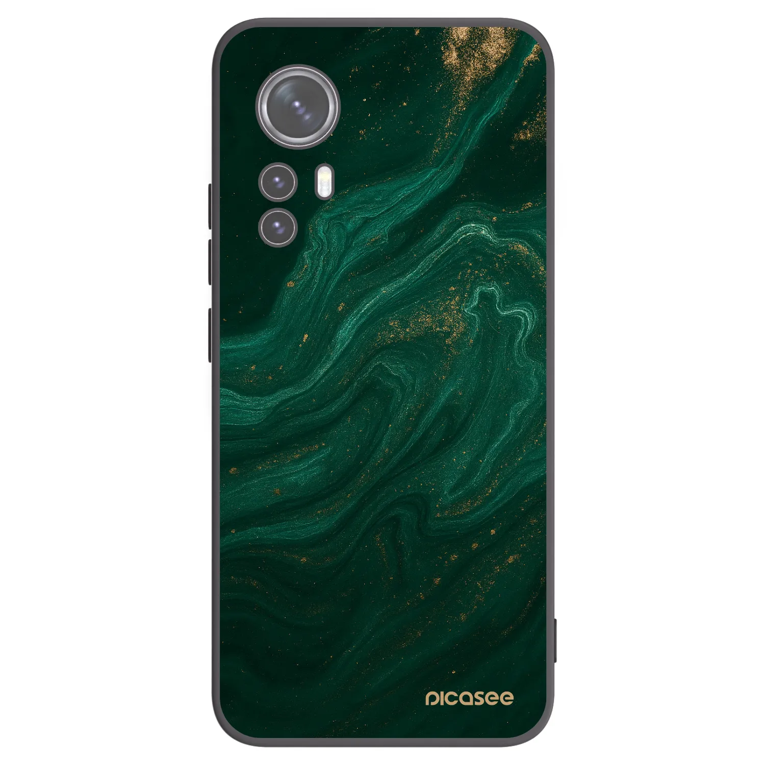 Picasee Μαύρη θήκη σιλικόνης για Xiaomi 12X - Green