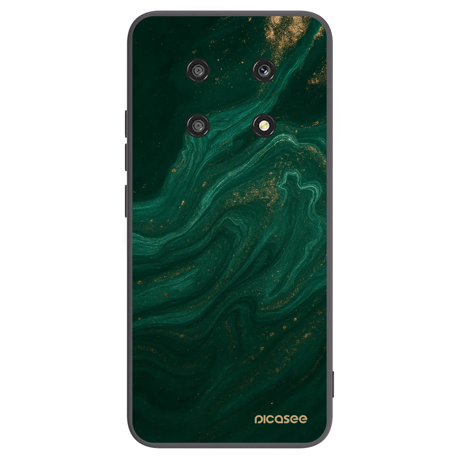 Picasee Μαύρη θήκη σιλικόνης για Honor Magic4 Lite 5G - Green