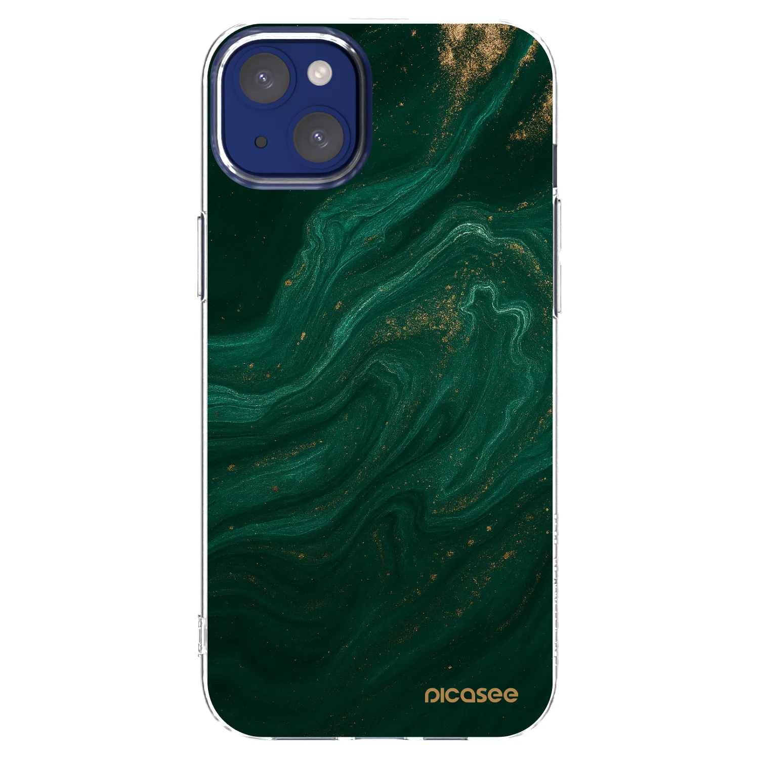 Picasee διαφανής θήκη σιλικόνης Apple iPhone 14 Plus - Green