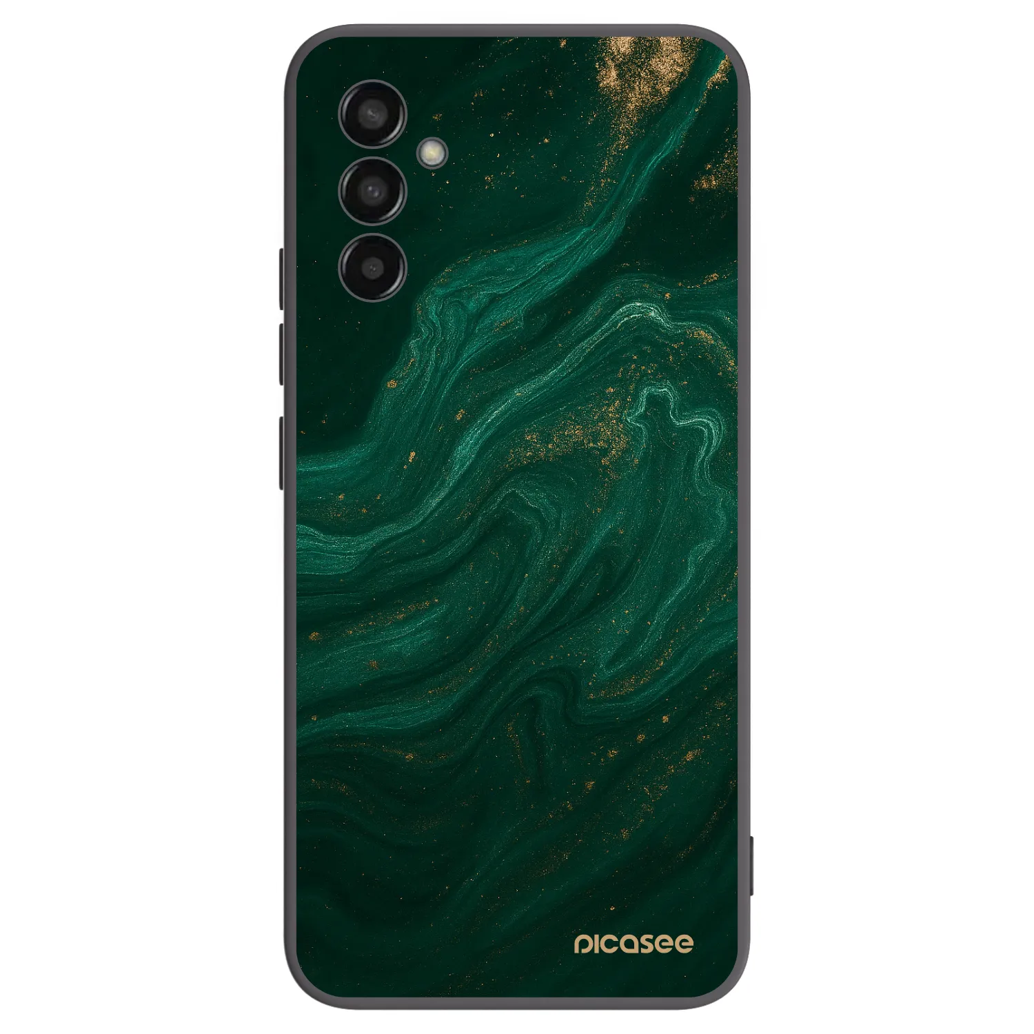 Picasee Μαύρη θήκη σιλικόνης για Samsung Galaxy M13 M135F - Green
