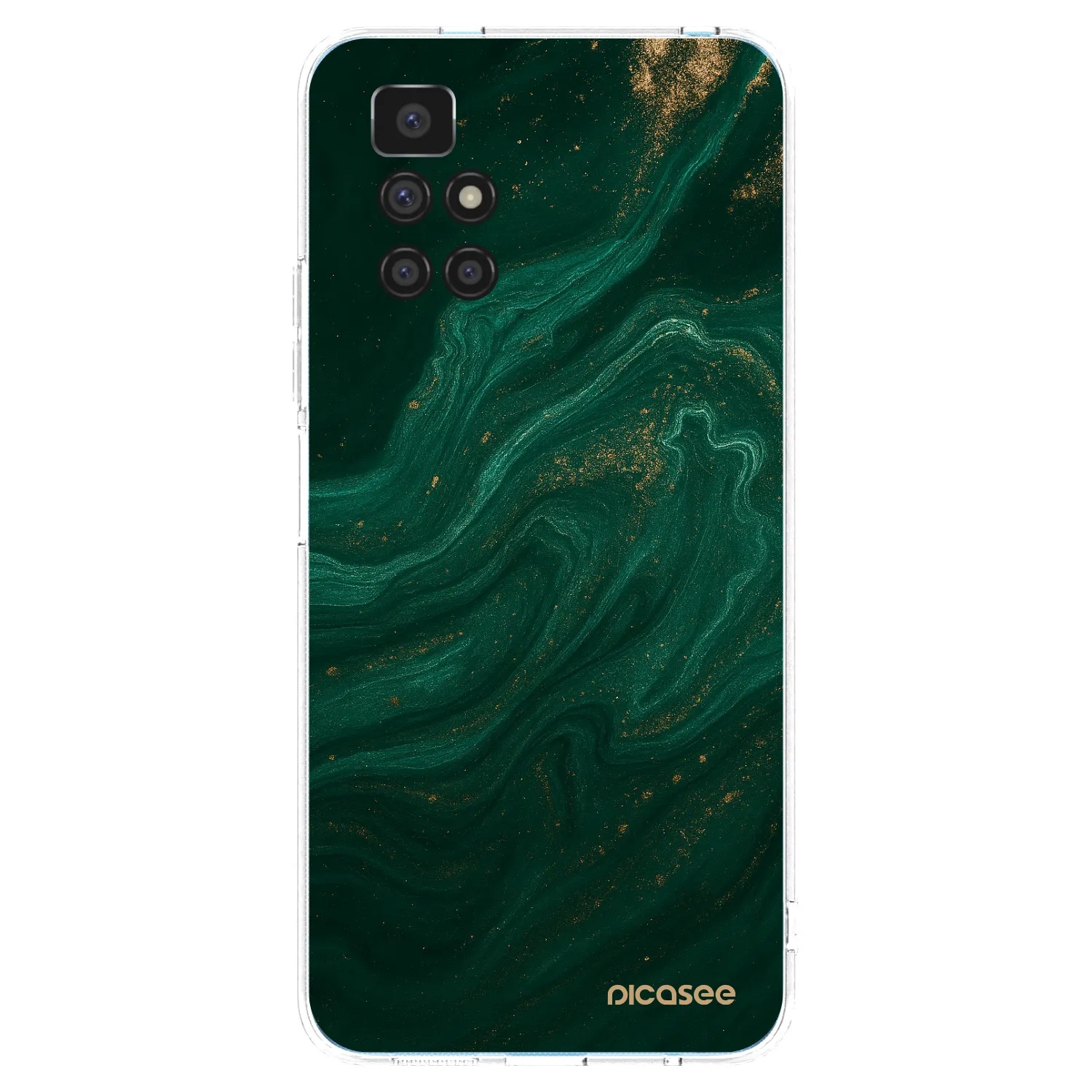 Picasee διαφανής θήκη σιλικόνης Xiaomi Redmi 10 (2022) - Green