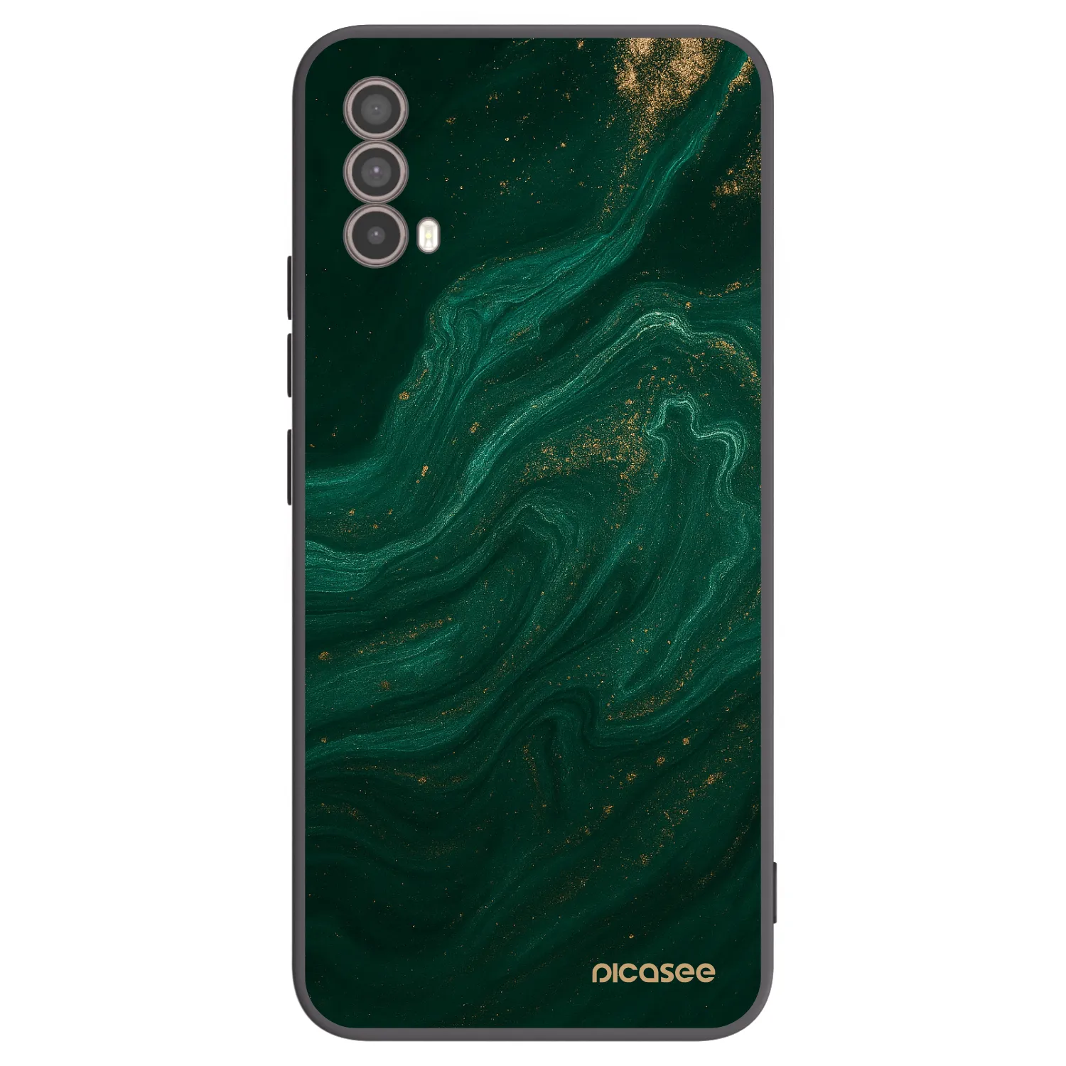 Picasee Μαύρη θήκη σιλικόνης για Motorola Moto E40 - Green