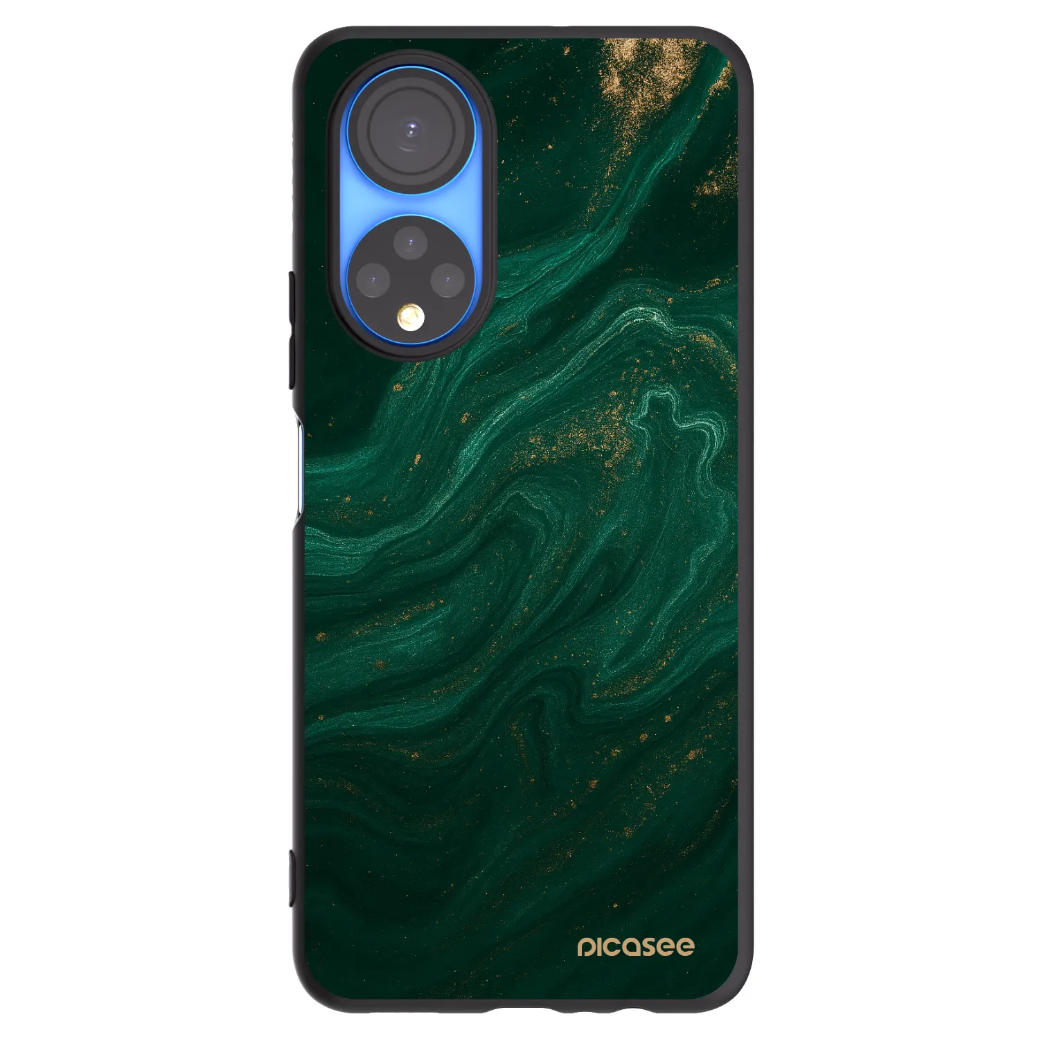 Picasee Μαύρη θήκη σιλικόνης για Honor X7 - Green