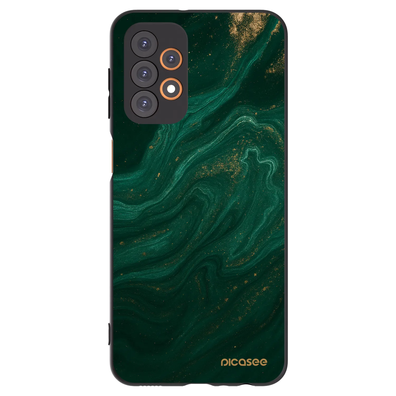 Picasee Μαύρη θήκη σιλικόνης για Samsung Galaxy A23 A235F 4G - Green