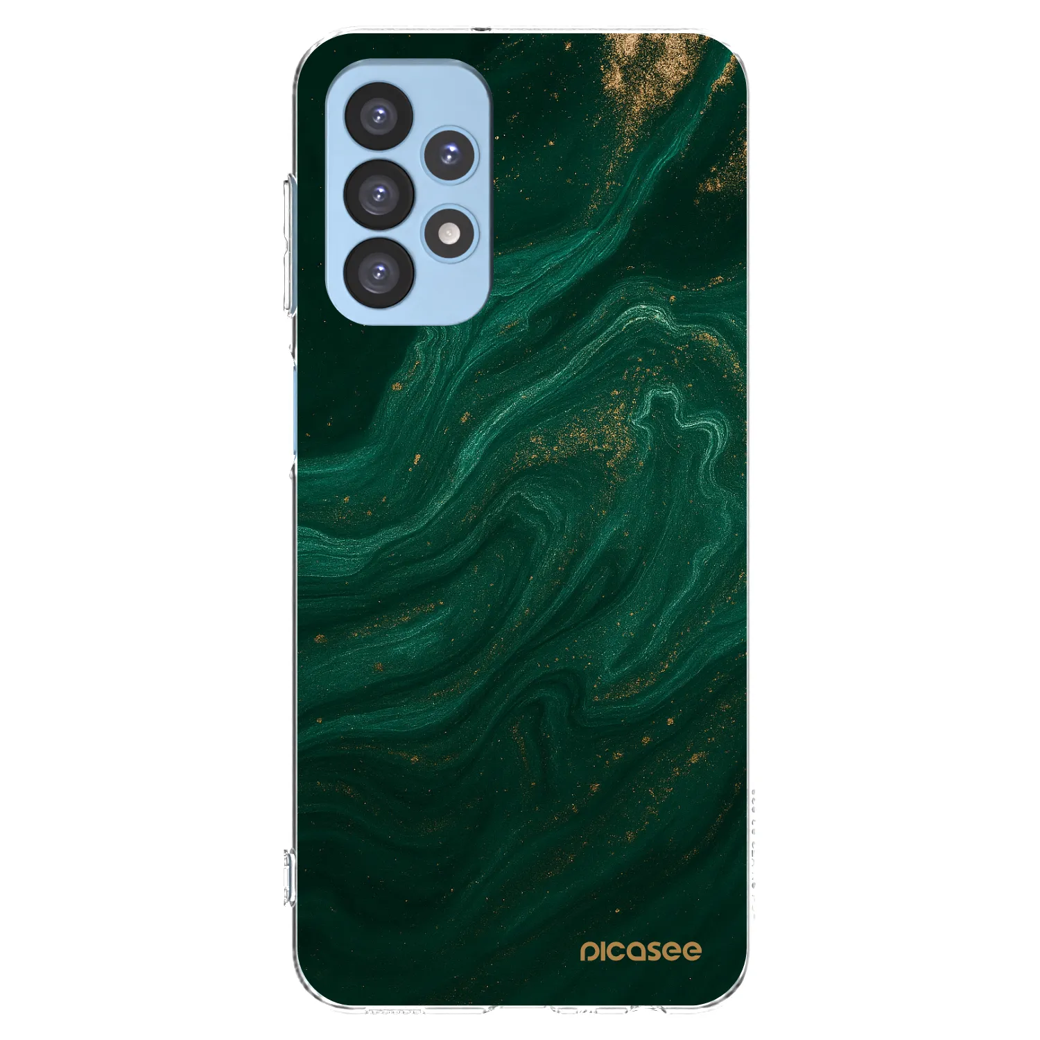 Picasee διαφανής θήκη σιλικόνης Samsung Galaxy A23 A235F 4G - Green