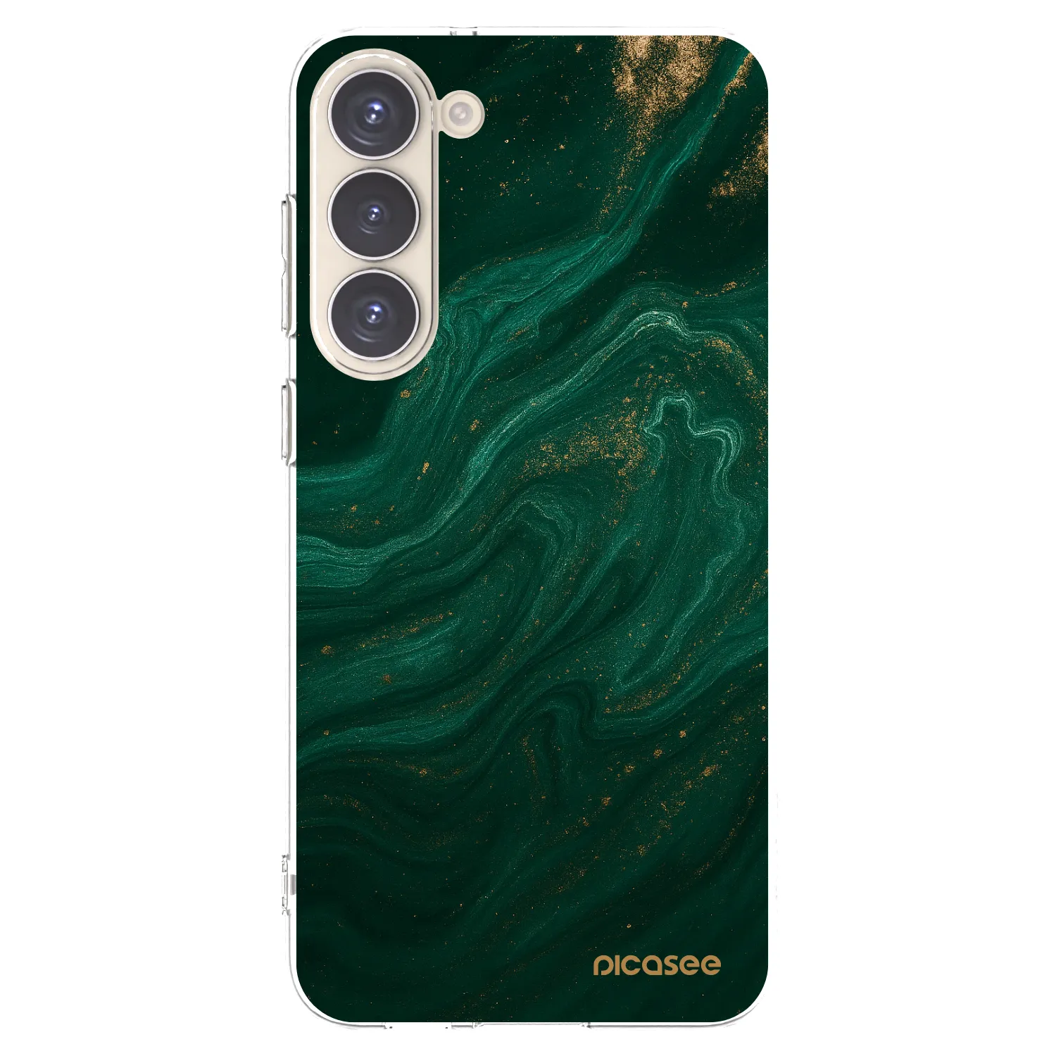 Picasee διαφανής θήκη σιλικόνης Samsung Galaxy S23+ 5G - Green