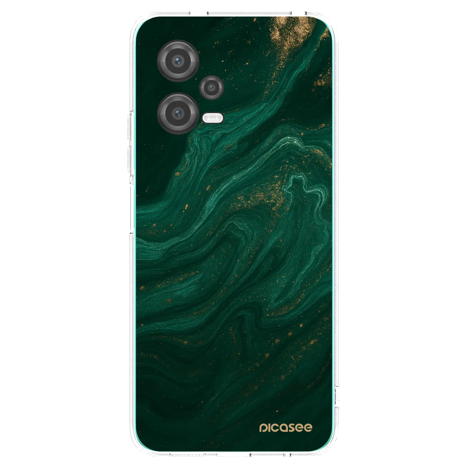 Picasee διαφανής θήκη σιλικόνης Xiaomi Poco X5 - Green
