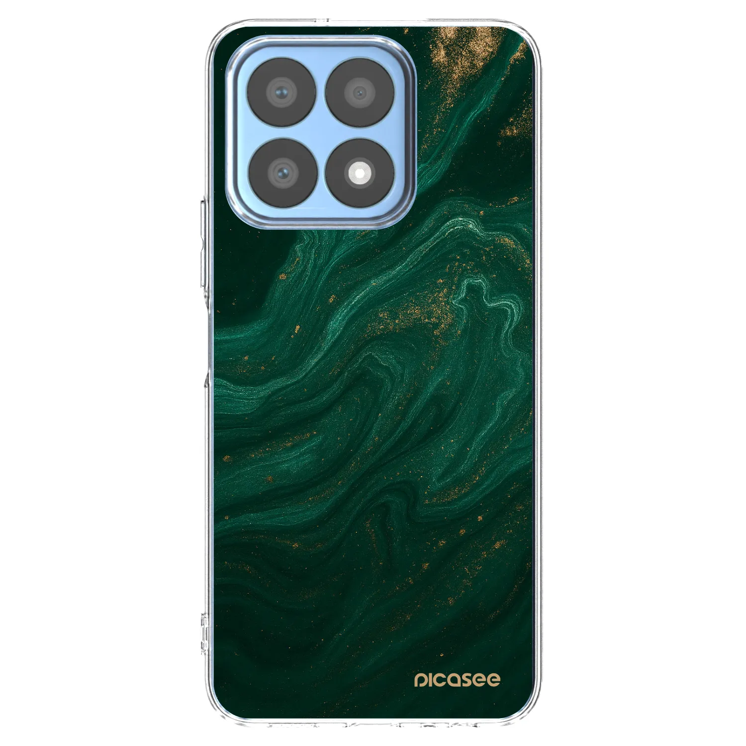 Picasee διαφανής θήκη σιλικόνης Honor X8a - Green