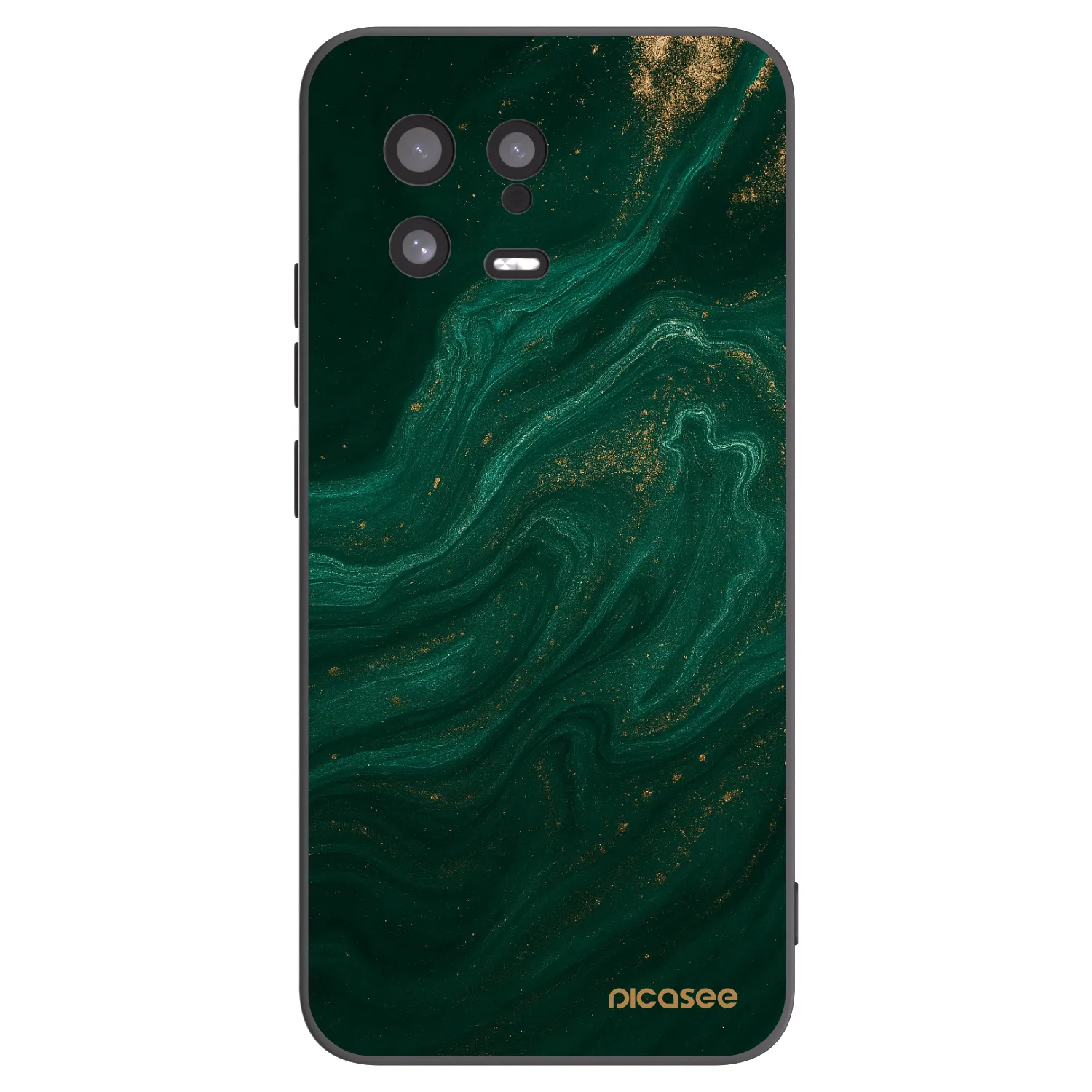 Picasee Μαύρη θήκη σιλικόνης για Xiaomi 13 - Green