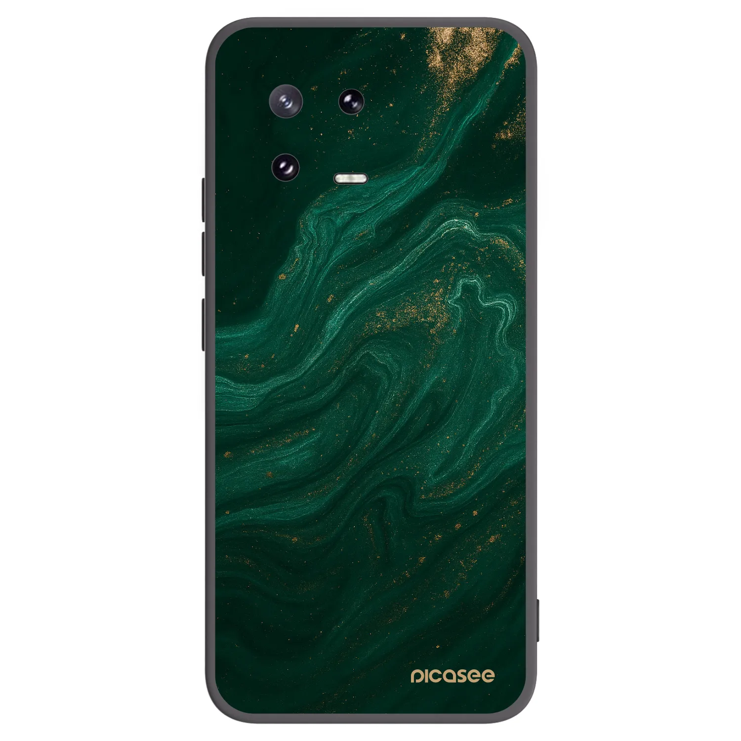 Picasee Μαύρη θήκη σιλικόνης για Xiaomi 13 Pro - Green