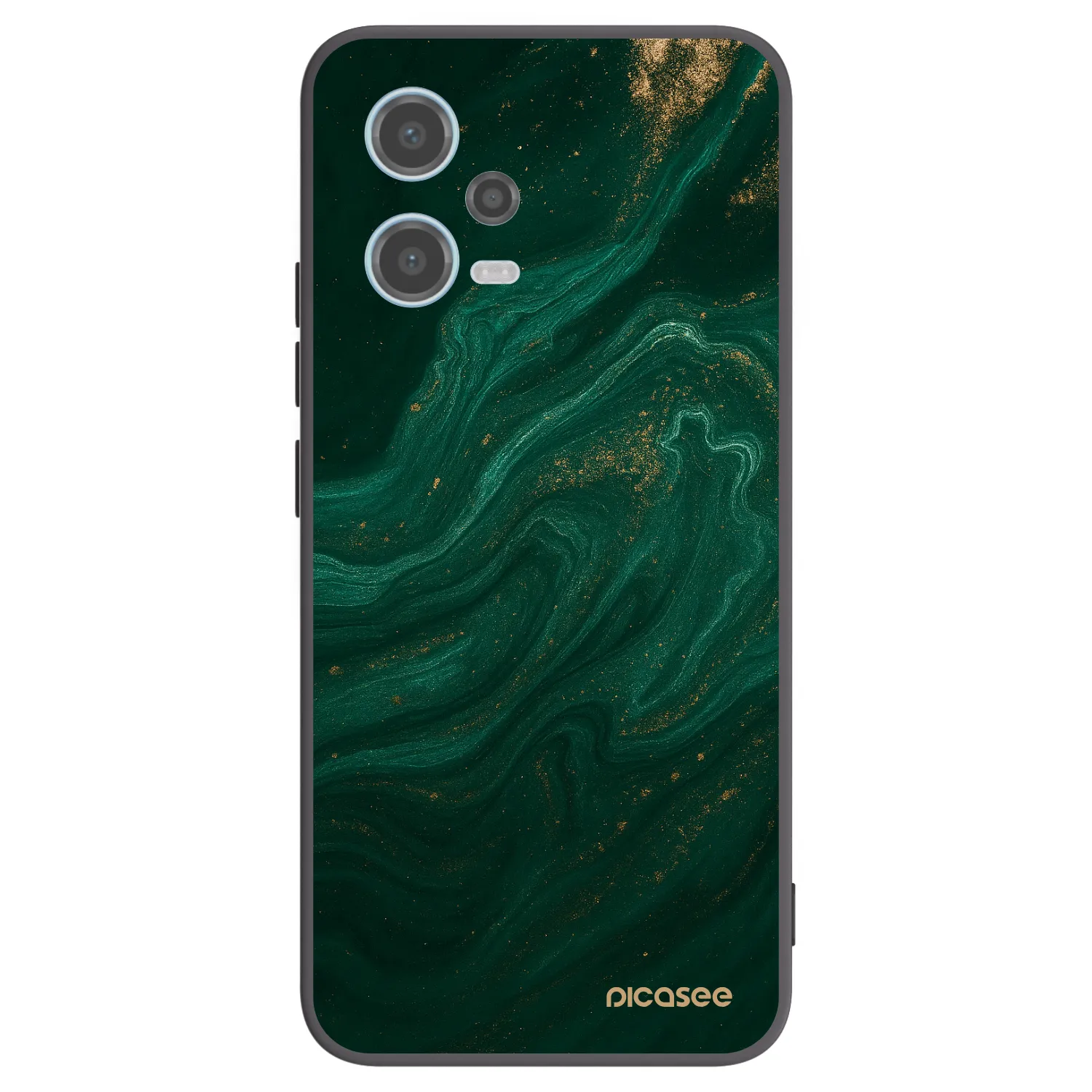 Picasee Μαύρη θήκη σιλικόνης για Xiaomi Redmi Note 12 5G - Green