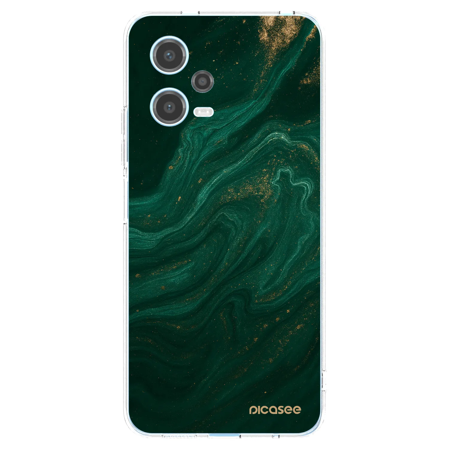 Picasee διαφανής θήκη σιλικόνης Xiaomi Redmi Note 12 5G - Green