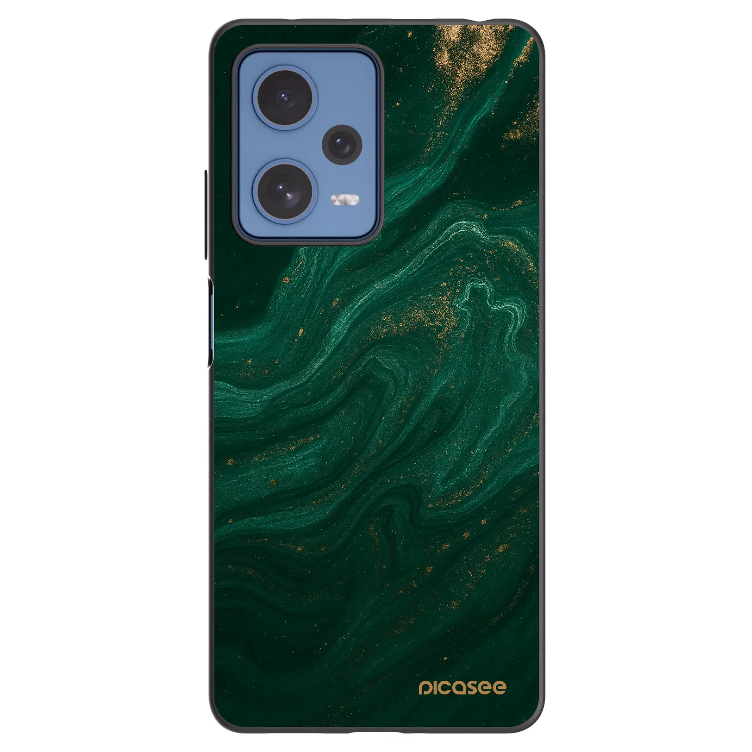 Picasee Μαύρη θήκη σιλικόνης για Xiaomi Redmi Note 12 Pro 5G - Green