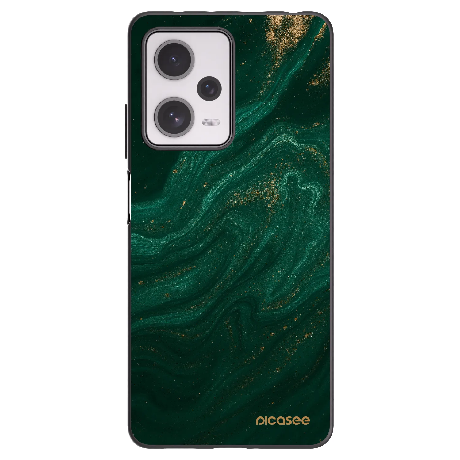 Picasee Μαύρη θήκη σιλικόνης για Xiaomi Redmi Note 12 Pro+ 5G - Green