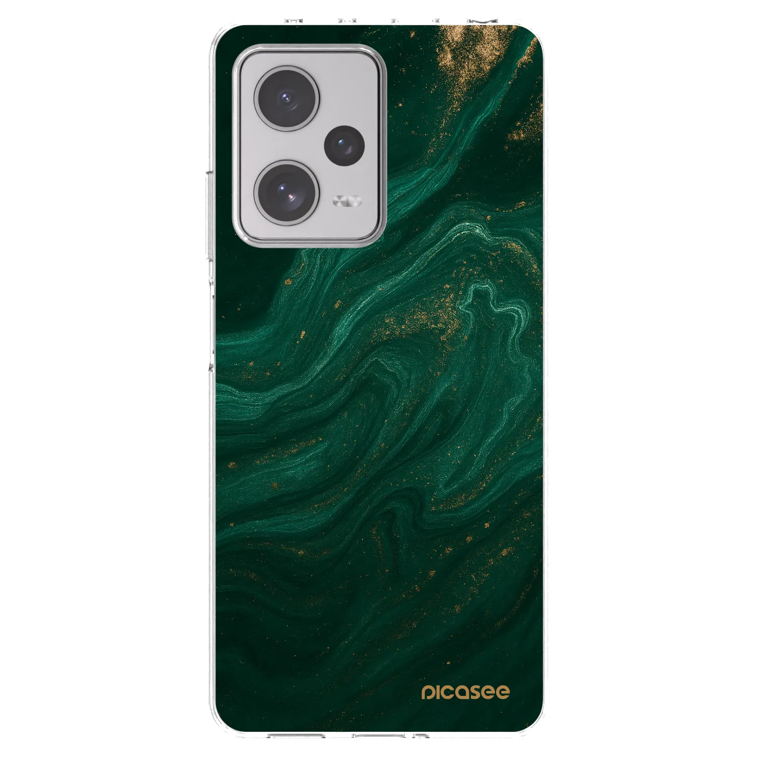 Picasee διαφανής θήκη σιλικόνης Xiaomi Redmi Note 12 Pro+ 5G - Green