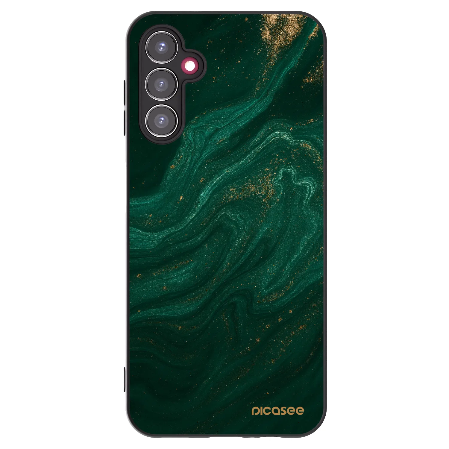 Picasee Μαύρη θήκη σιλικόνης για Samsung Galaxy A14 5G A146P - Green