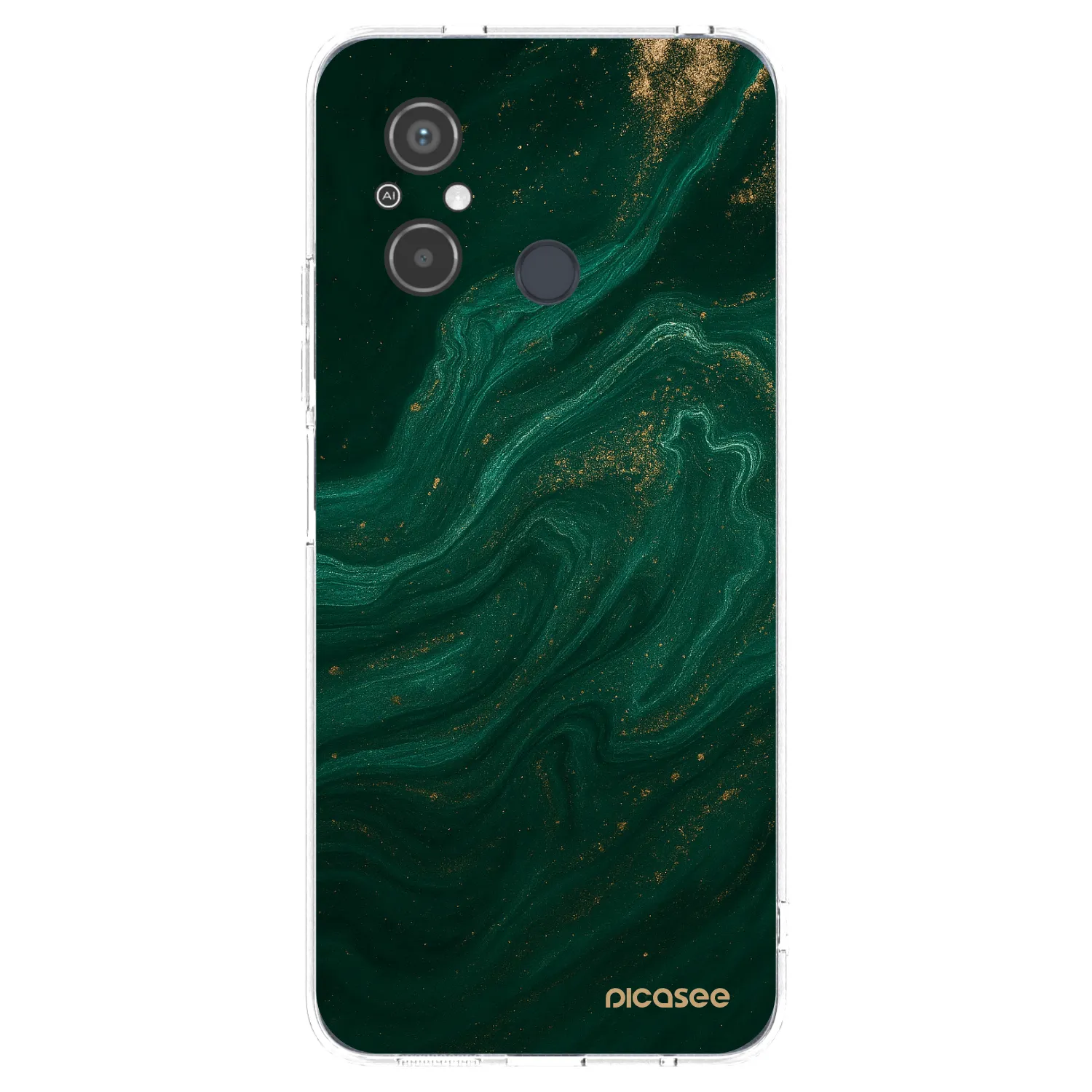 Picasee διαφανής θήκη σιλικόνης Xiaomi Redmi 12C - Green