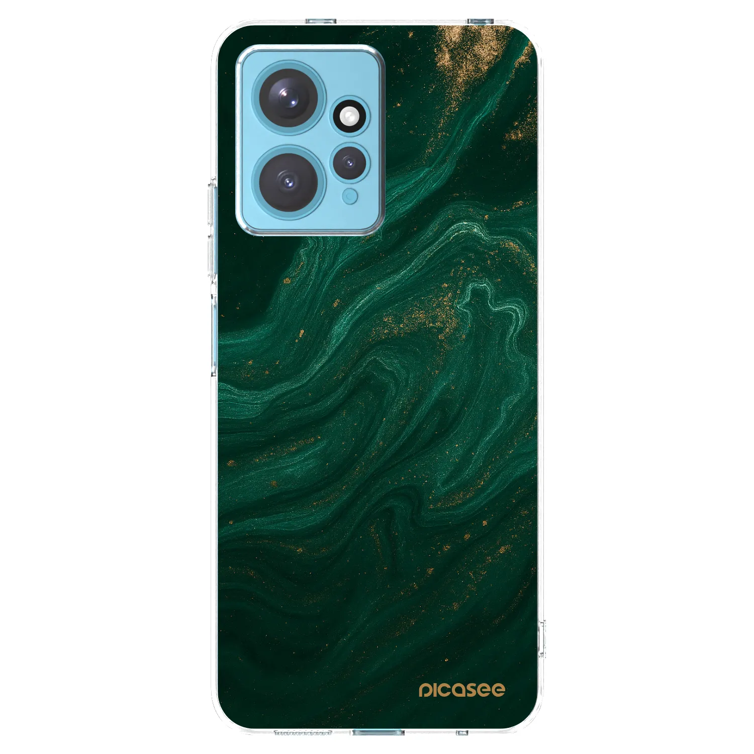 Picasee διαφανής θήκη σιλικόνης Xiaomi Redmi Note 12 4G - Green