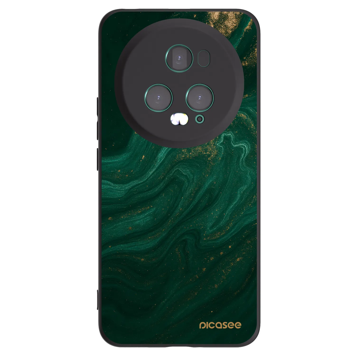 Picasee Μαύρη θήκη σιλικόνης για Honor Magic5 Pro - Green