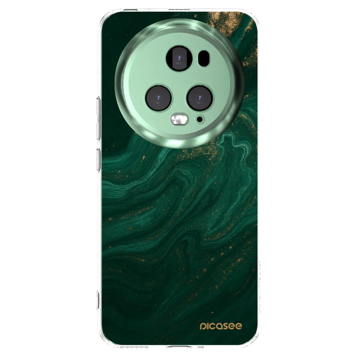 Picasee διαφανής θήκη σιλικόνης Honor Magic5 Pro - Green