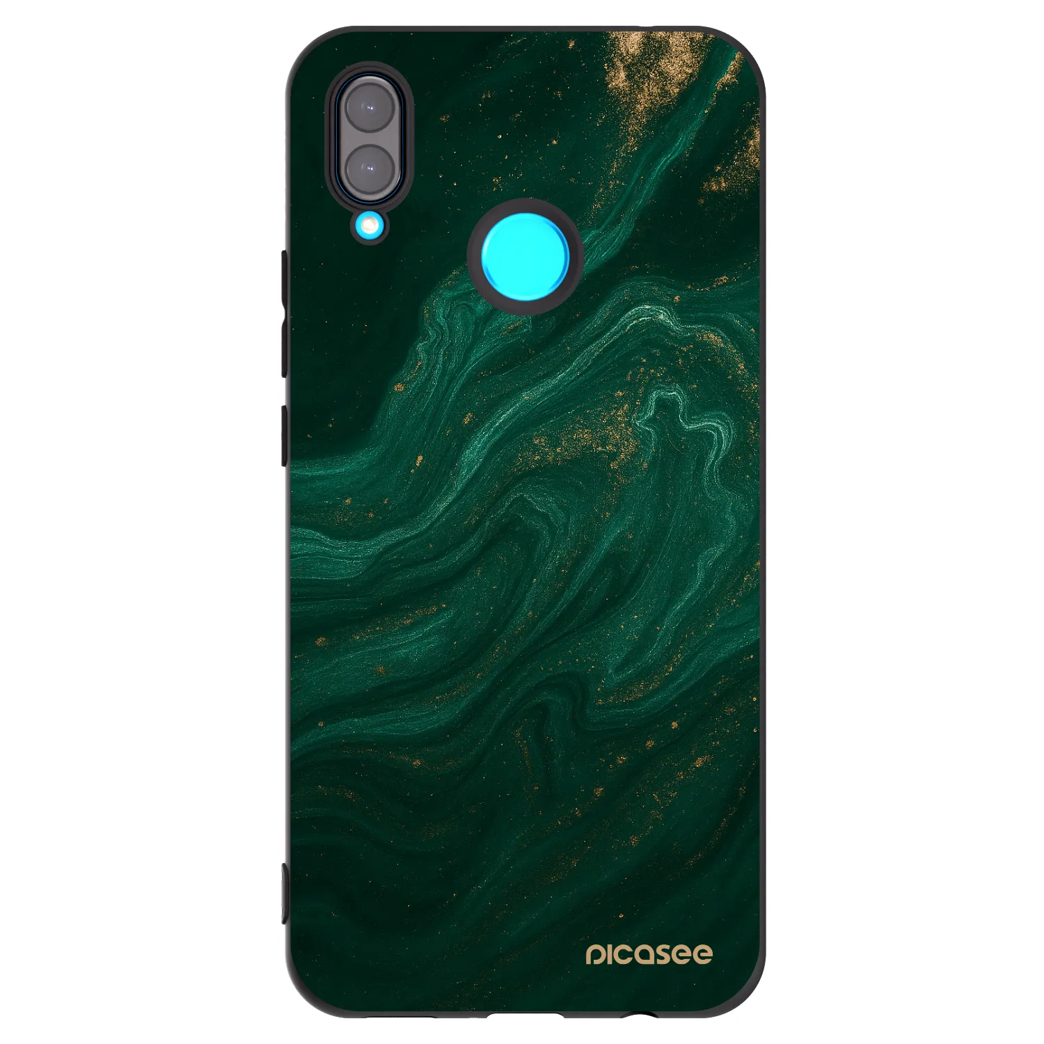 Picasee Μαύρη θήκη σιλικόνης για Huawei Nova 3 - Green