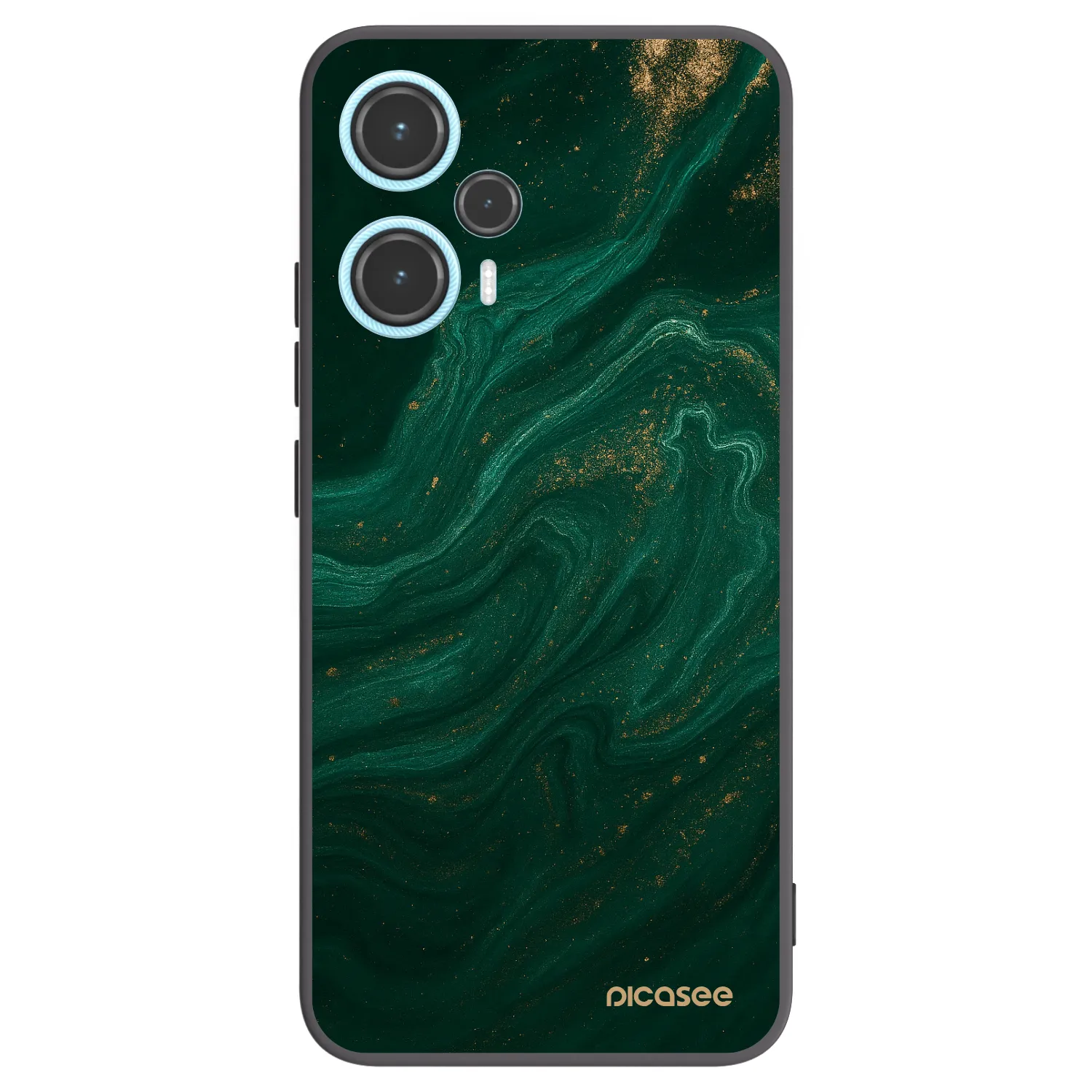 Picasee Μαύρη θήκη σιλικόνης για Xiaomi Poco F5 - Green