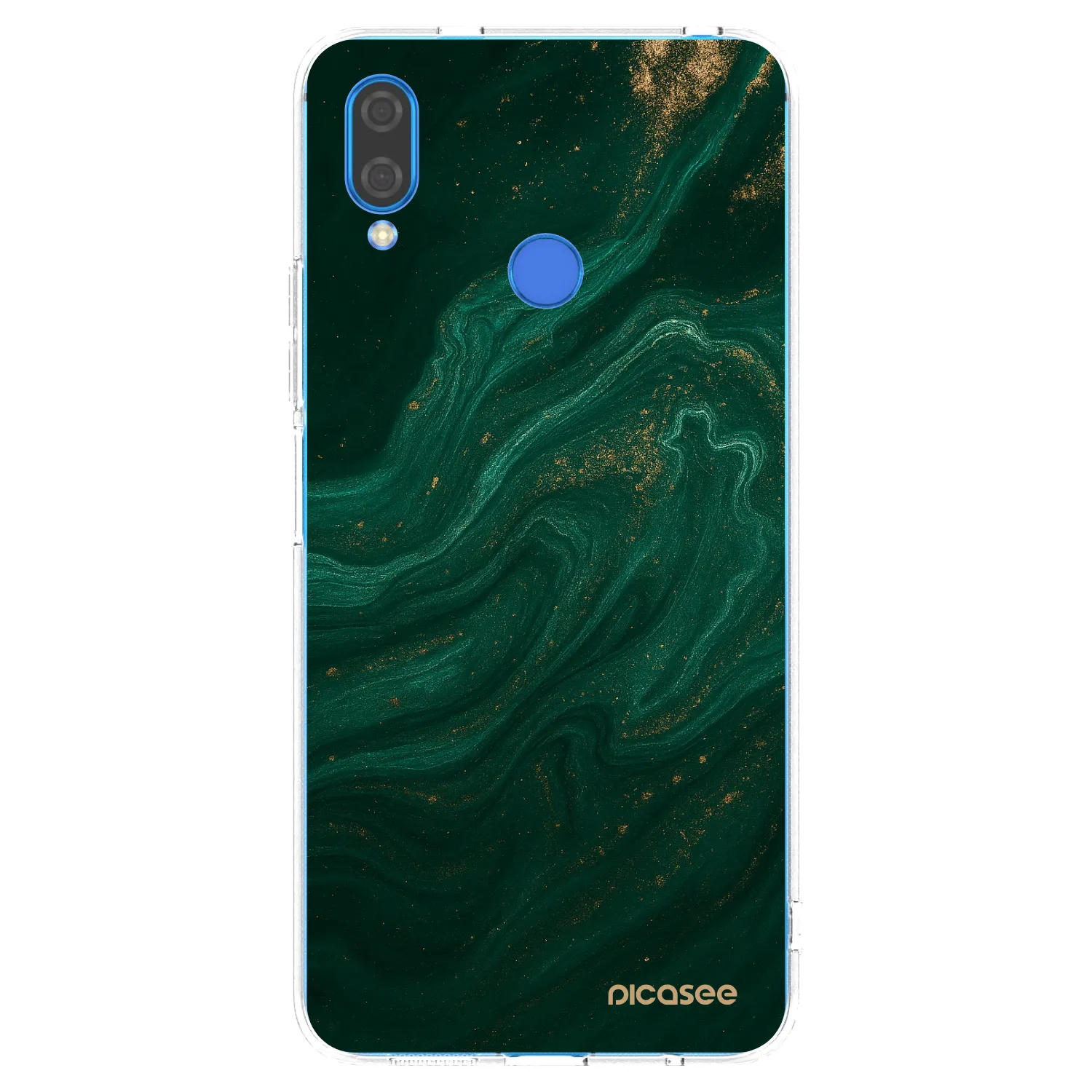Picasee διαφανής θήκη σιλικόνης Huawei Nova 3 - Green