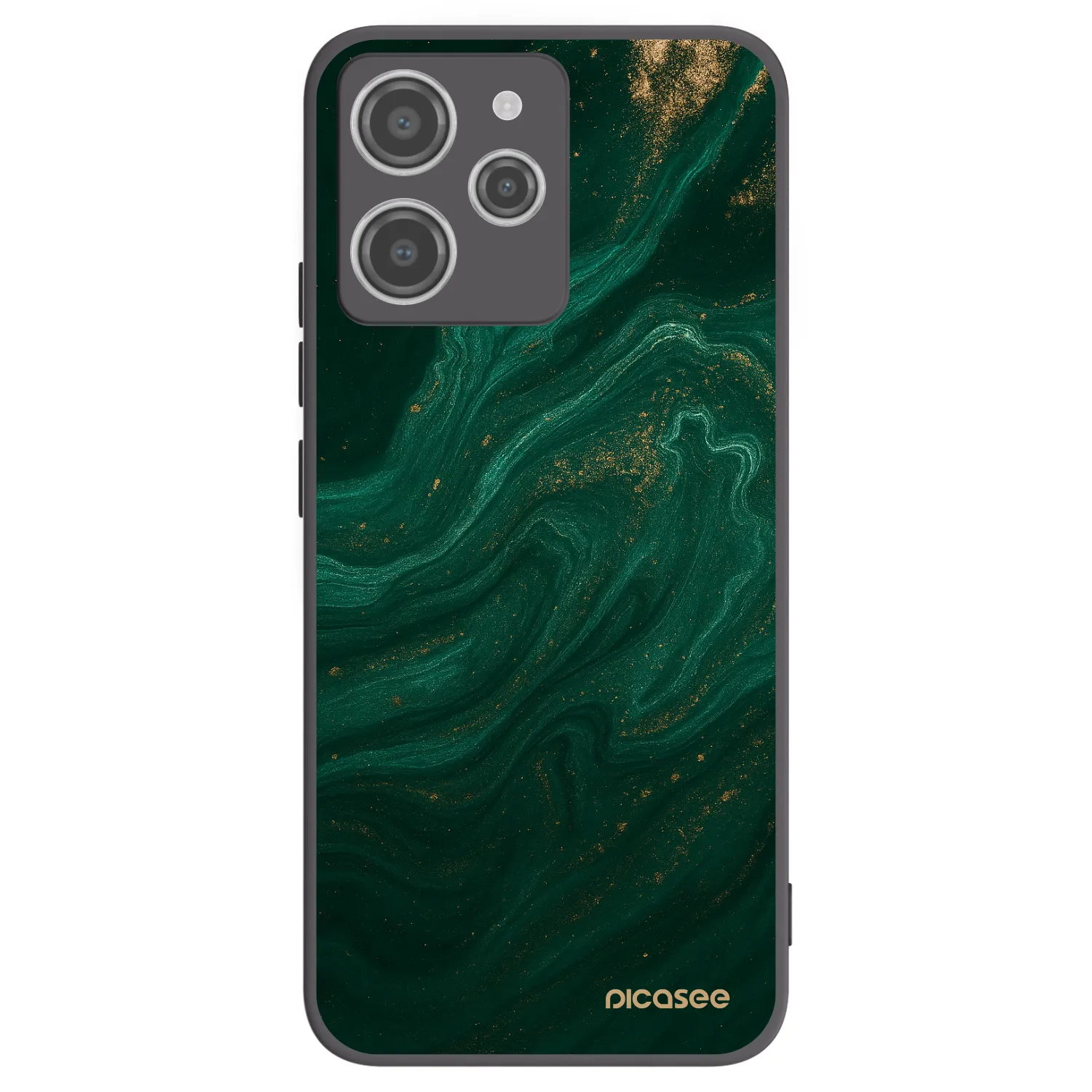 Picasee Μαύρη θήκη σιλικόνης για Xiaomi Redmi 12 4G - Green