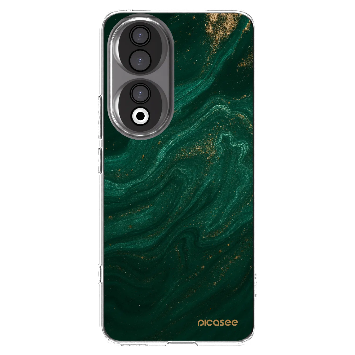 Picasee διαφανής θήκη σιλικόνης Honor 90 5G - Green