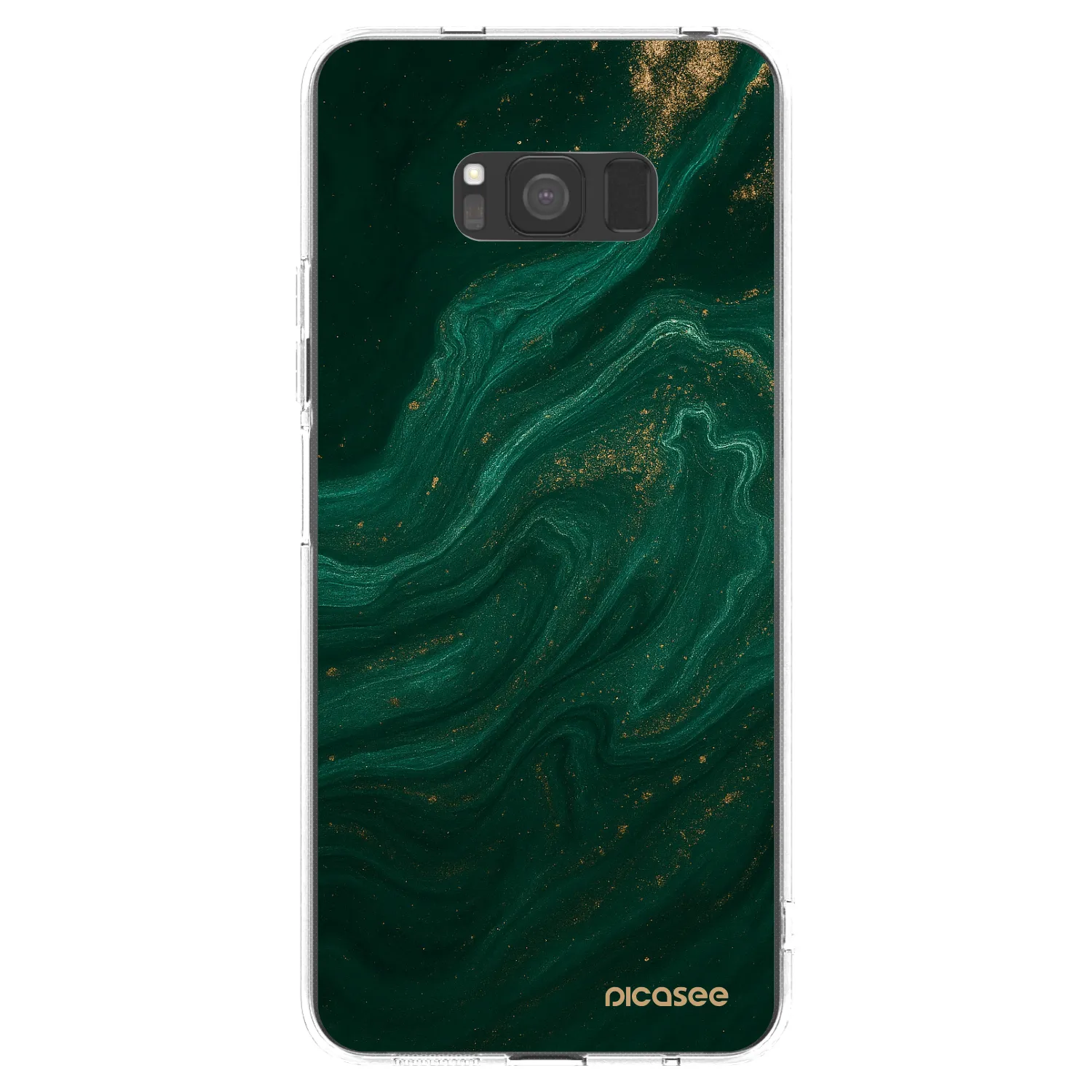 Picasee διαφανής θήκη σιλικόνης Samsung Galaxy S8 G950F - Green
