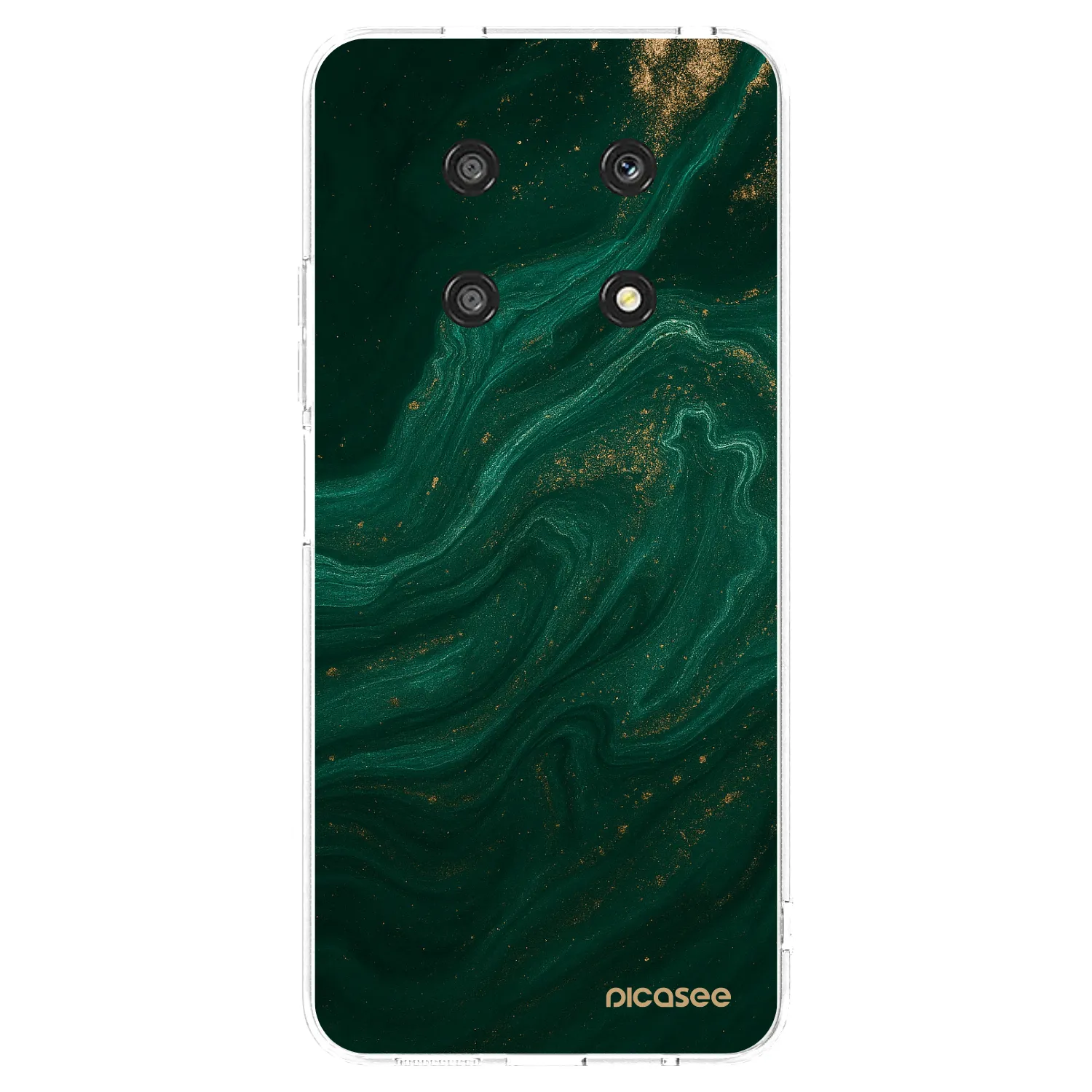 Picasee διαφανής θήκη σιλικόνης Honor Magic4 Lite 5G - Green