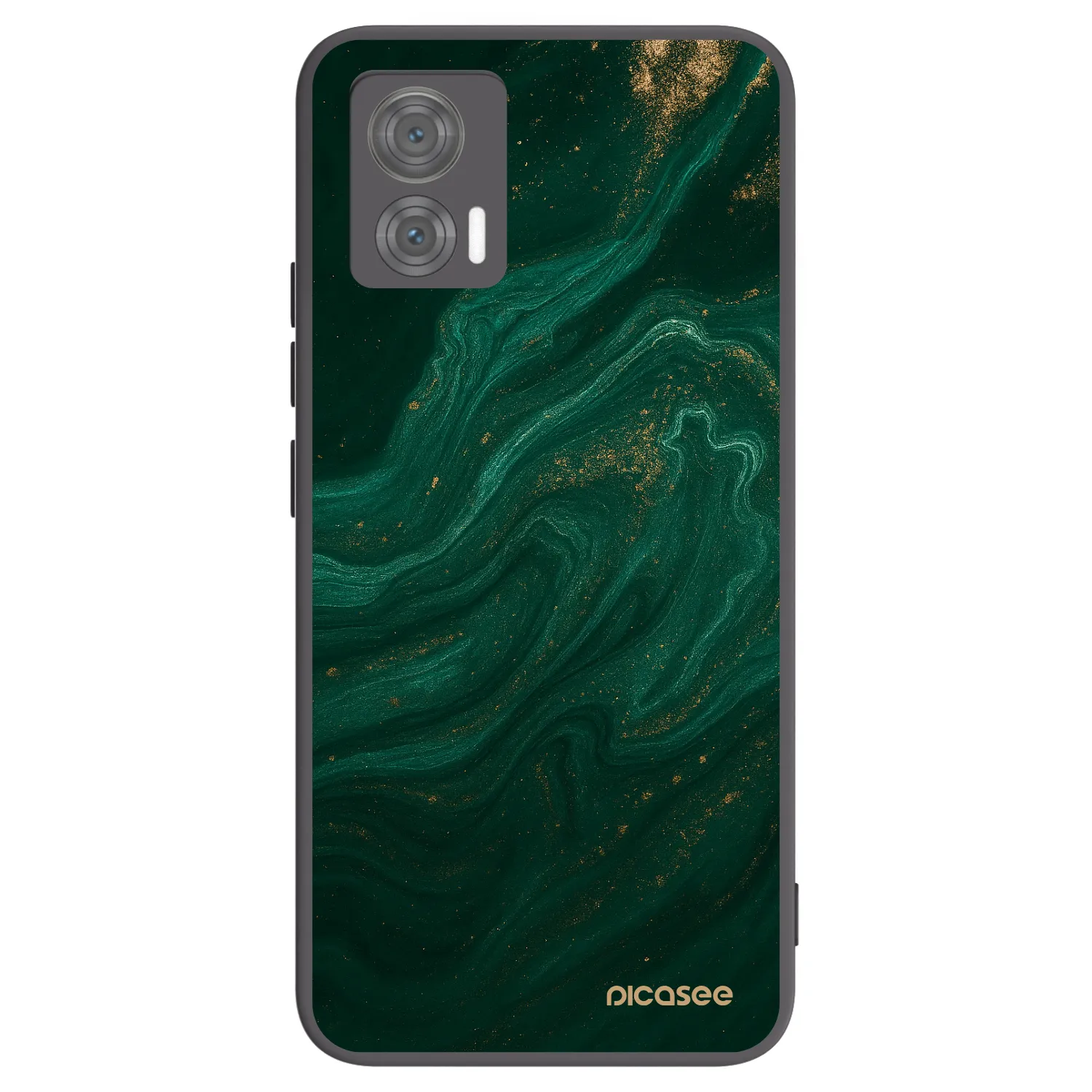 Picasee Μαύρη θήκη σιλικόνης για Motorola Edge 30 Neo - Green