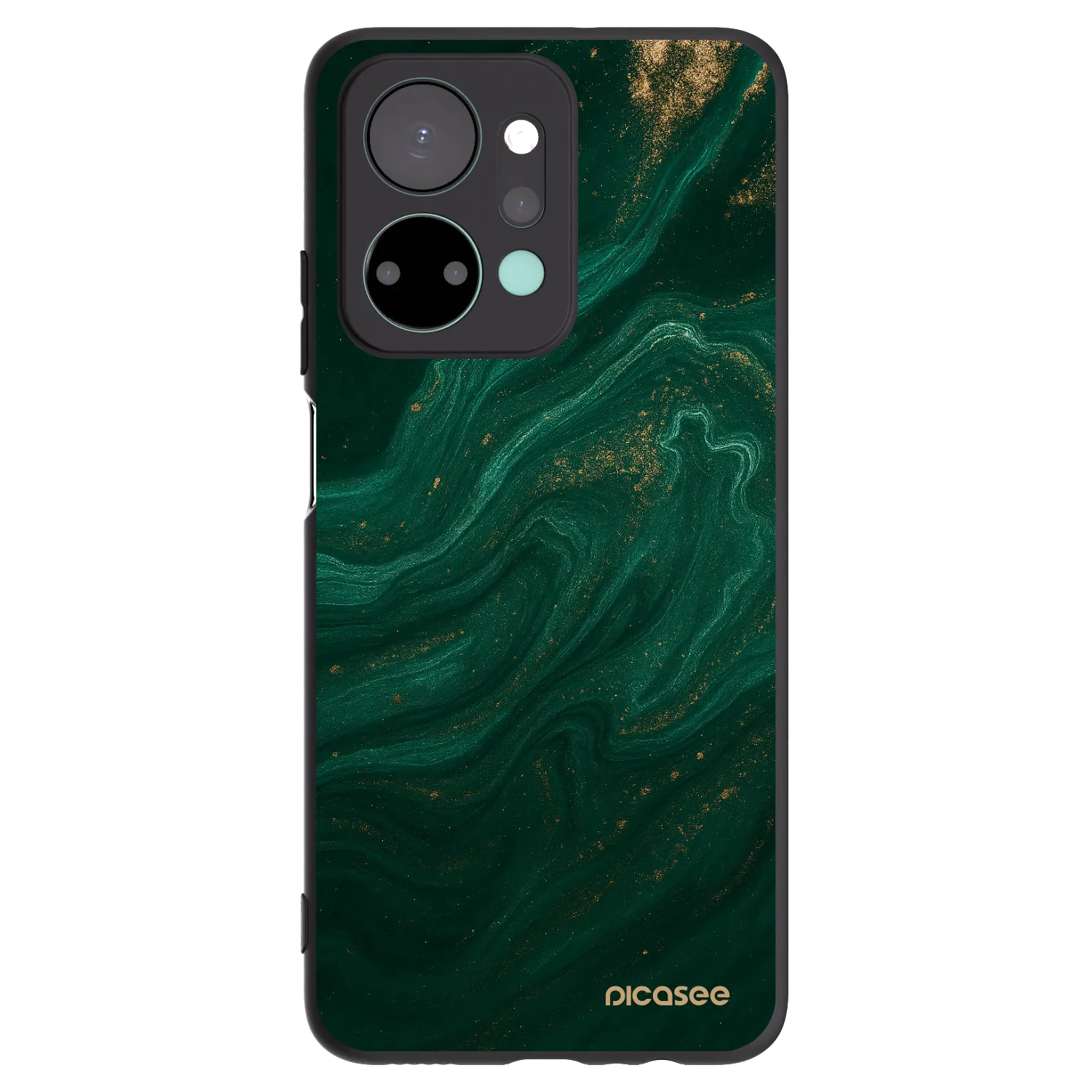 Picasee Μαύρη θήκη σιλικόνης για Honor X7a - Green