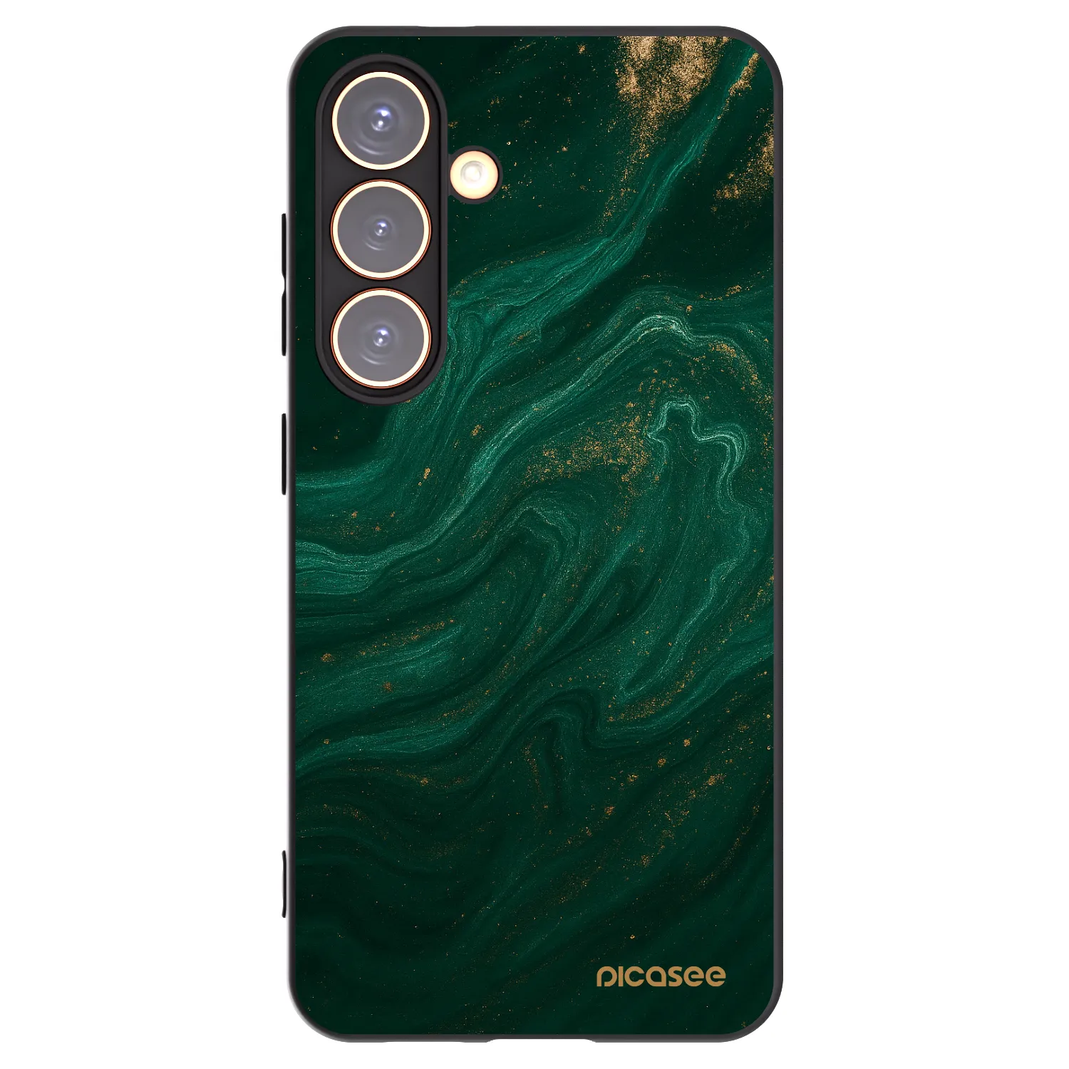 Picasee Μαύρη θήκη σιλικόνης για Samsung Galaxy S24 S921B 5G - Green