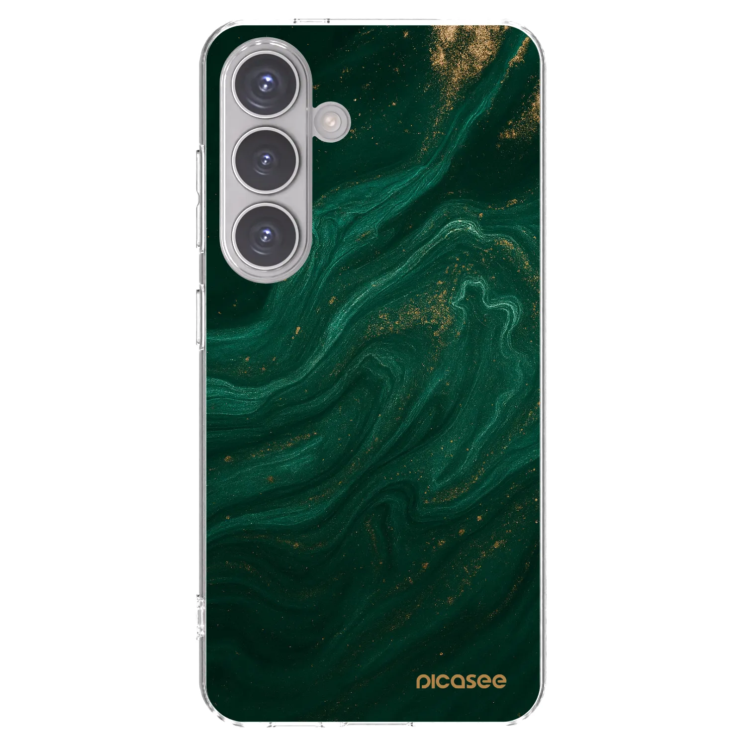 Picasee διαφανής θήκη σιλικόνης Samsung Galaxy S24 S921B 5G - Green