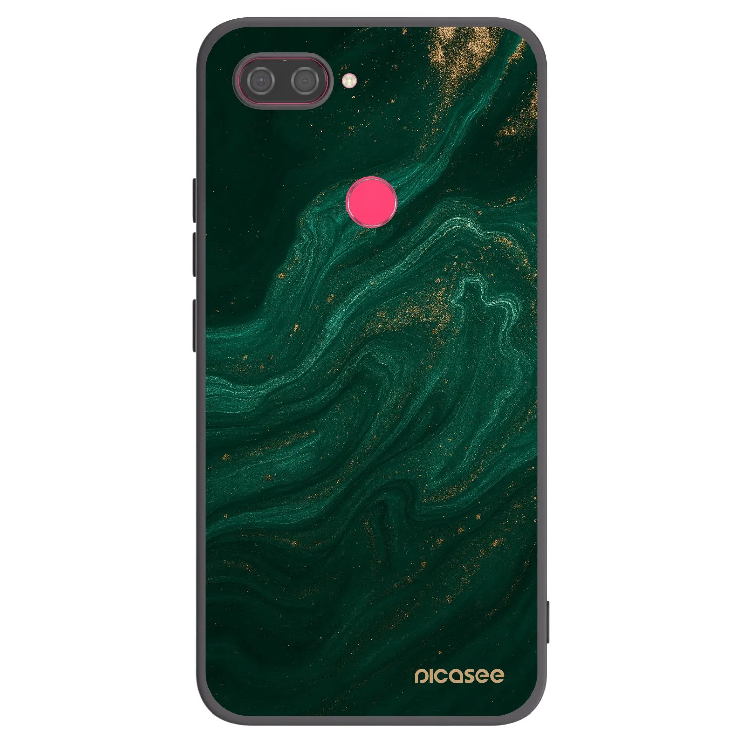 Picasee Μαύρη θήκη σιλικόνης για Xiaomi Mi 8 Lite - Green