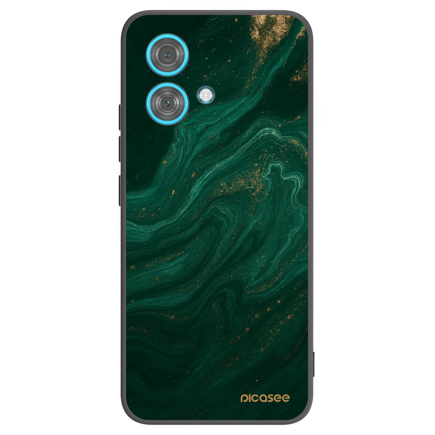 Picasee Μαύρη θήκη σιλικόνης για Motorola Edge 40 Neo - Green