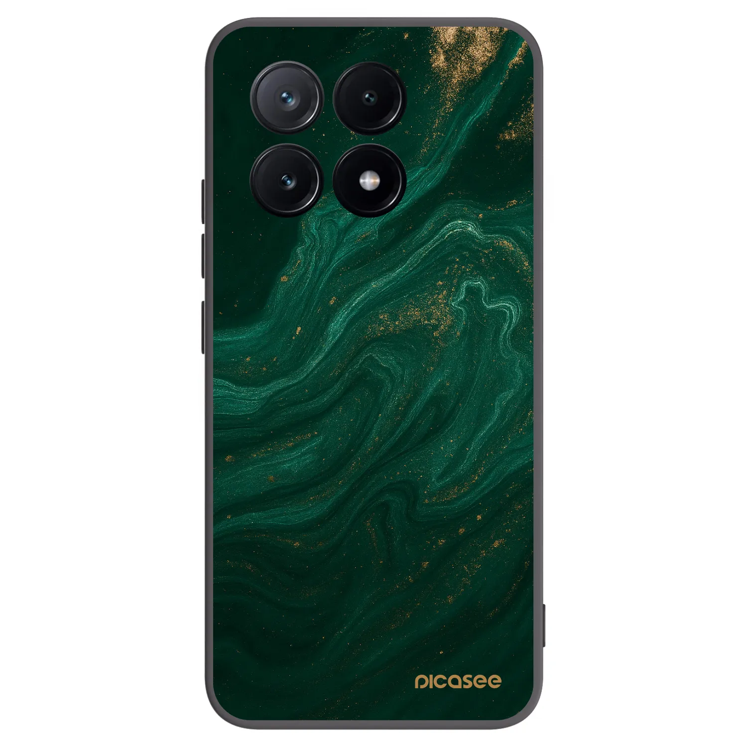 Picasee Μαύρη θήκη σιλικόνης για Xiaomi Poco X6 Pro - Green