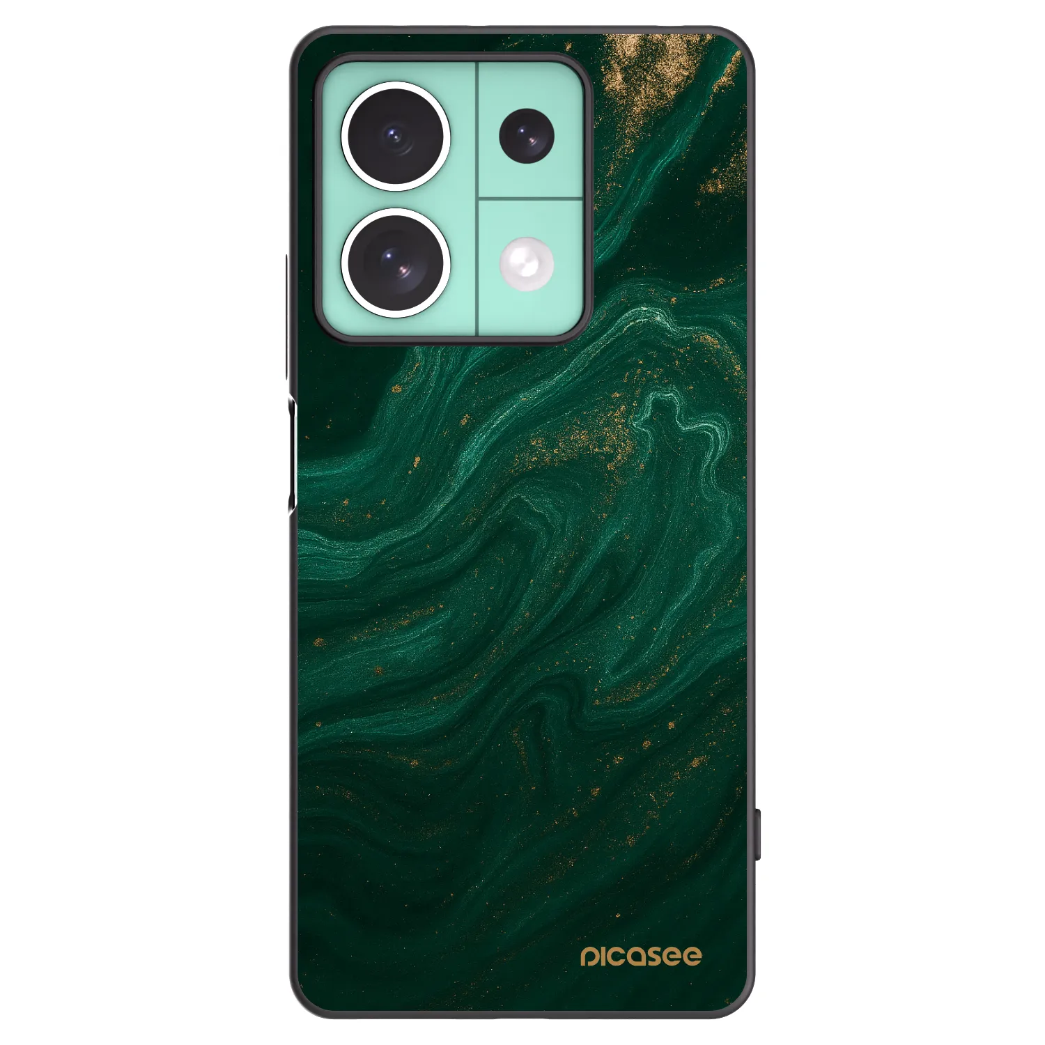 Picasee Μαύρη θήκη σιλικόνης για Xiaomi Redmi Note 13 5G - Green