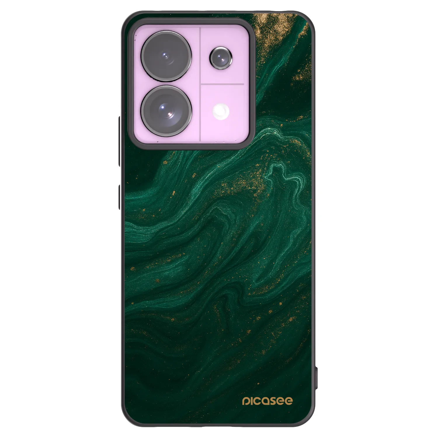Picasee Μαύρη θήκη σιλικόνης για Xiaomi Redmi Note 13 Pro 5G - Green