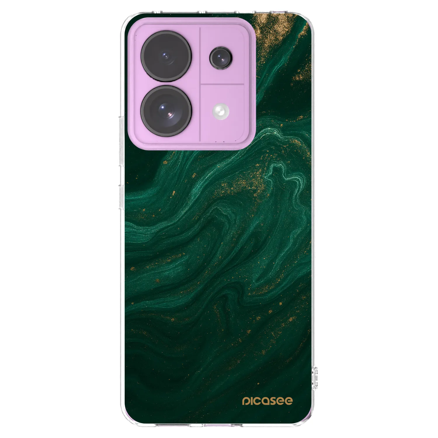 Picasee διαφανής θήκη σιλικόνης Xiaomi Redmi Note 13 Pro 5G - Green