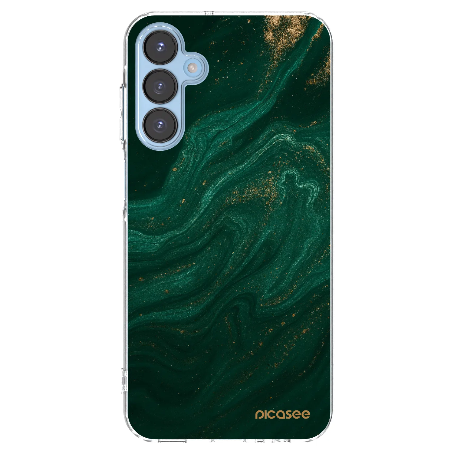 Picasee διαφανής θήκη σιλικόνης Samsung Galaxy A15 A156B 5G - Green