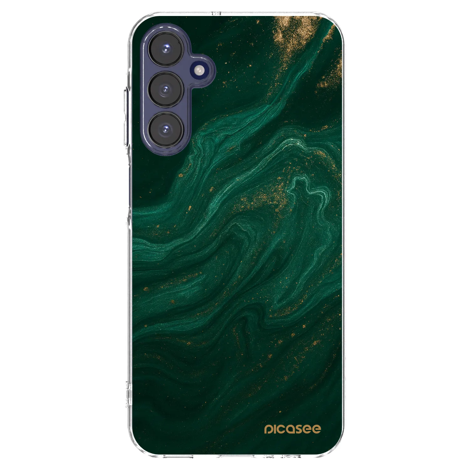 Picasee διαφανής θήκη σιλικόνης Samsung Galaxy A15 A155F 4G - Green