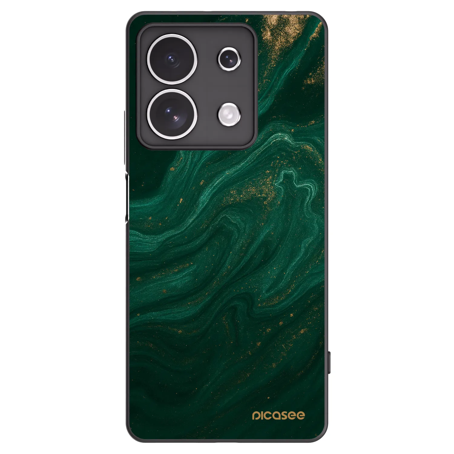 Picasee Μαύρη θήκη σιλικόνης για Xiaomi Redmi Note 13 4G - Green