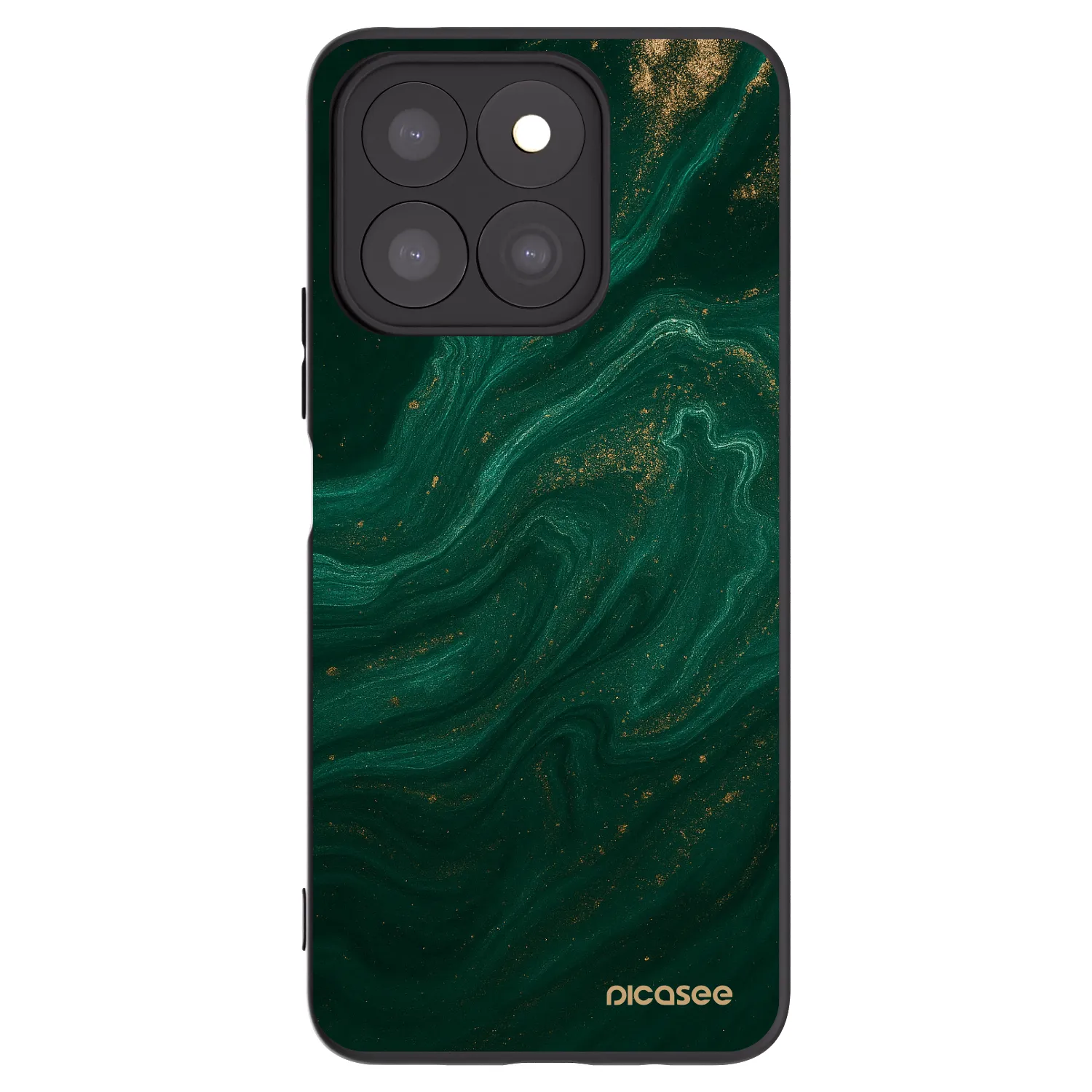 Picasee Μαύρη θήκη σιλικόνης για Honor X8b - Green