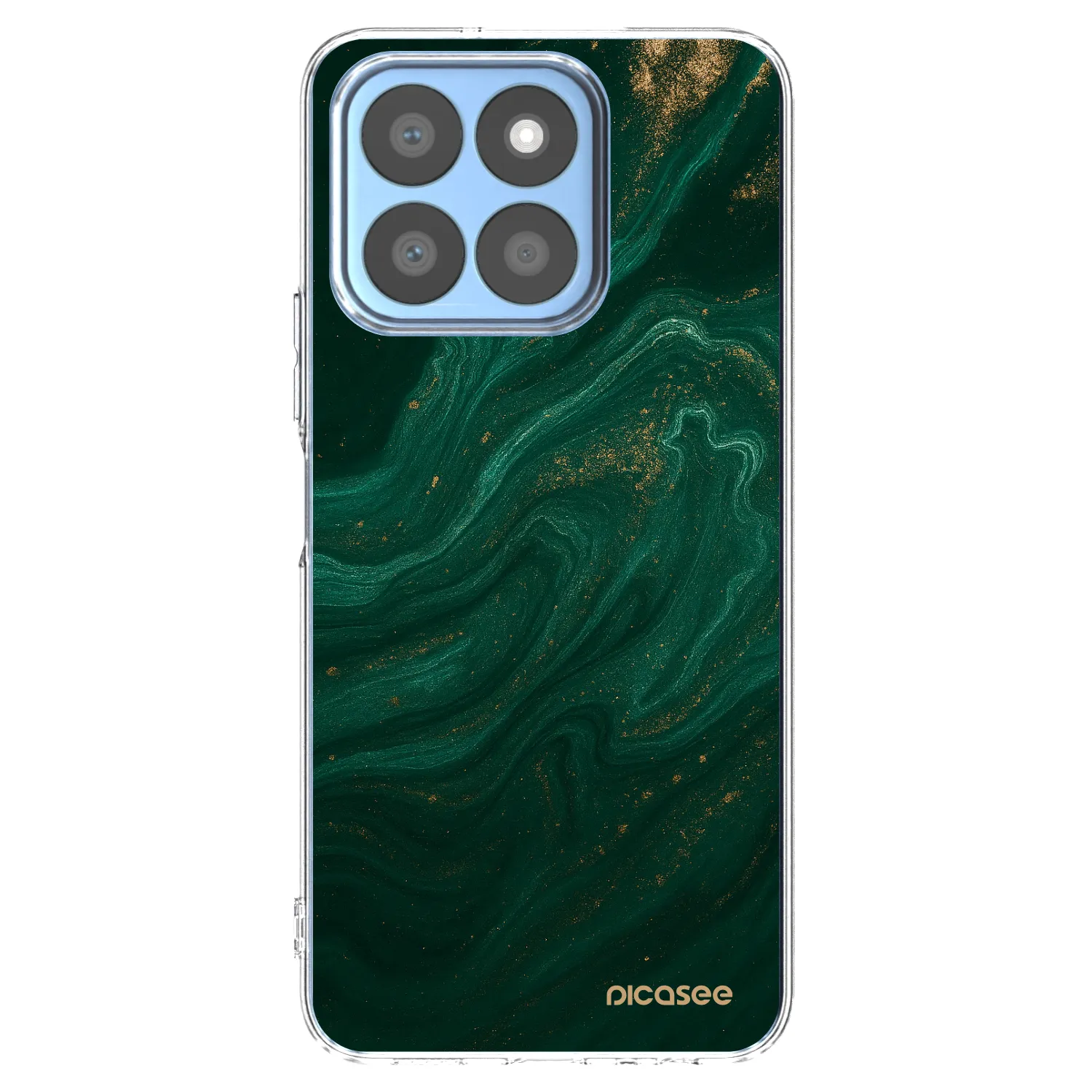 Picasee διαφανής θήκη σιλικόνης Honor X8b - Green